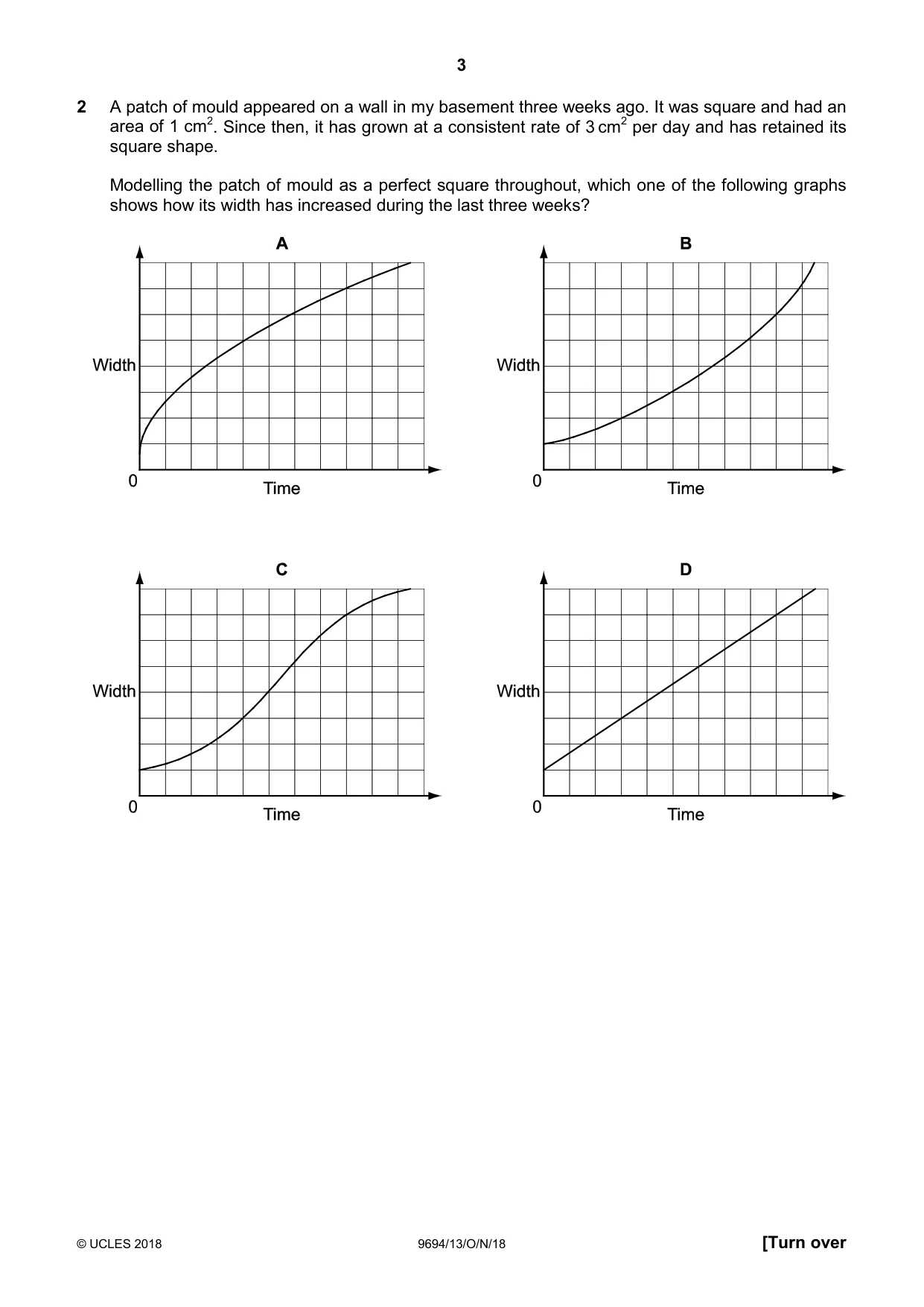 Cambridge A Level Thinking Skills 9694 2018 Oct/Nov Paper 1 · Variant 3 question paper, page 3 of 20