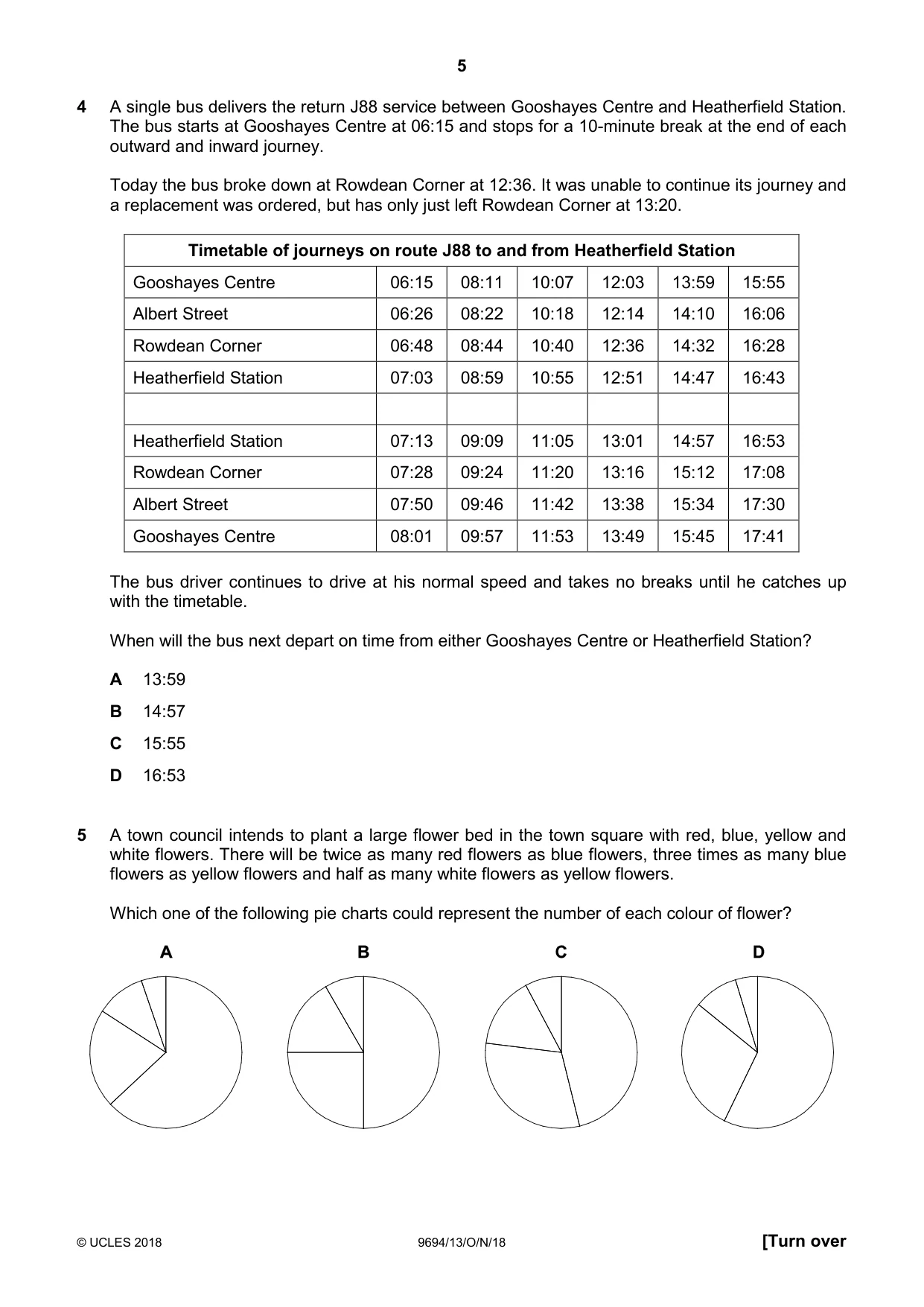 Cambridge A Level Thinking Skills 9694 2018 Oct/Nov Paper 1 · Variant 3 question paper, page 5 of 20