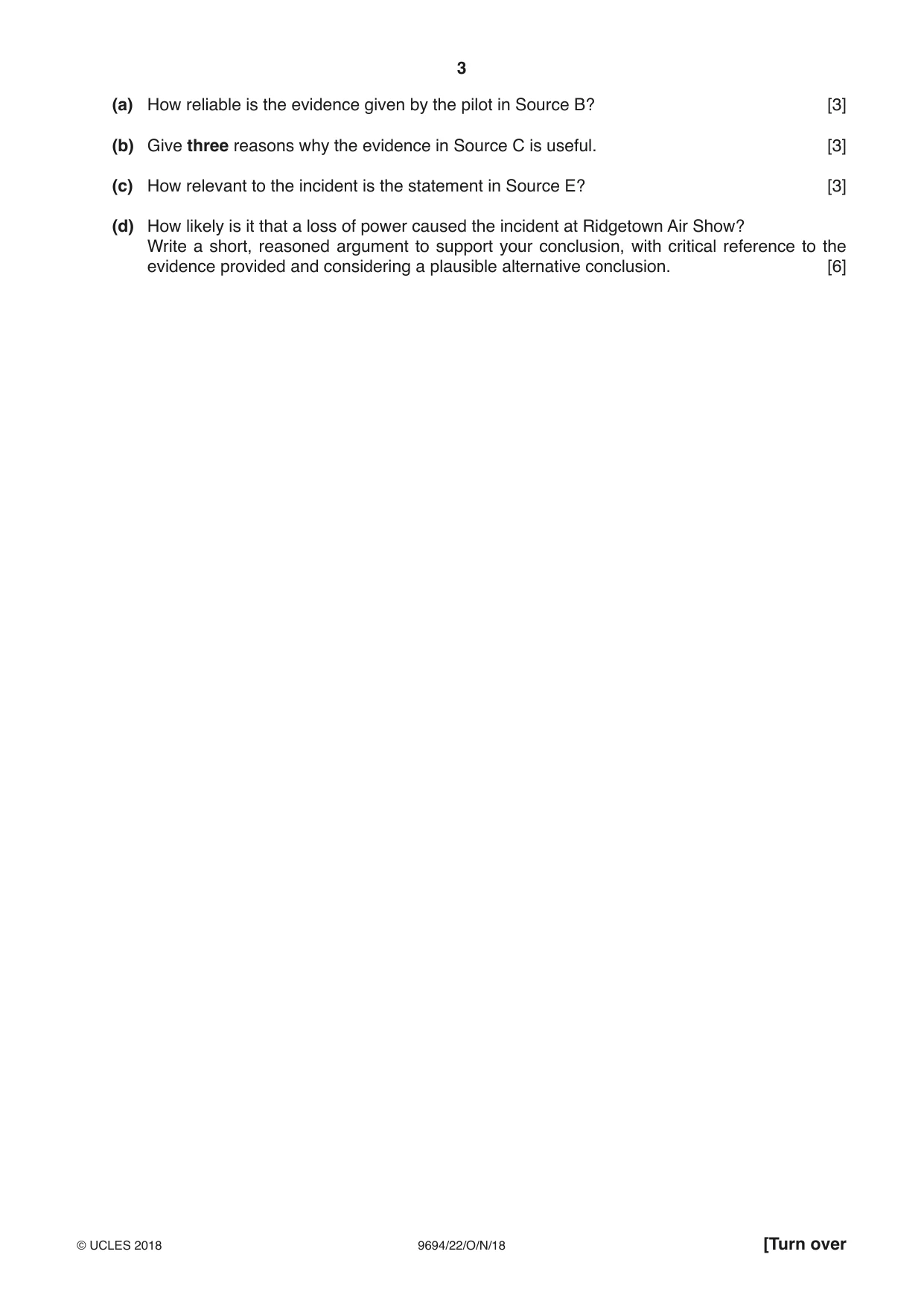 Cambridge A Level Thinking Skills 9694 2018 Oct/Nov Paper 2 · Variant 2 question paper, page 3 of 8
