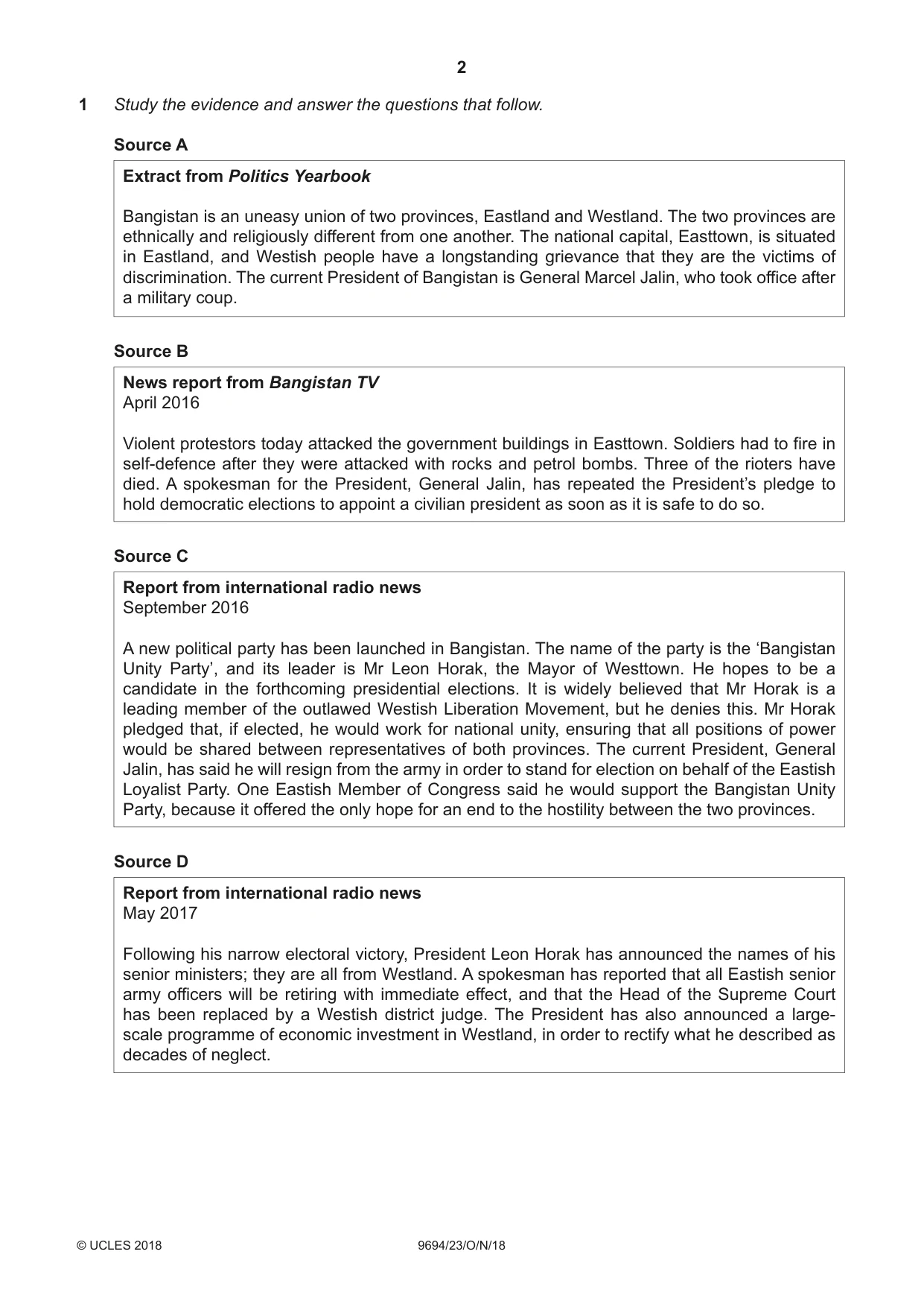 Cambridge A Level Thinking Skills 9694 2018 Oct/Nov Paper 2 · Variant 3 question paper, page 2 of 8