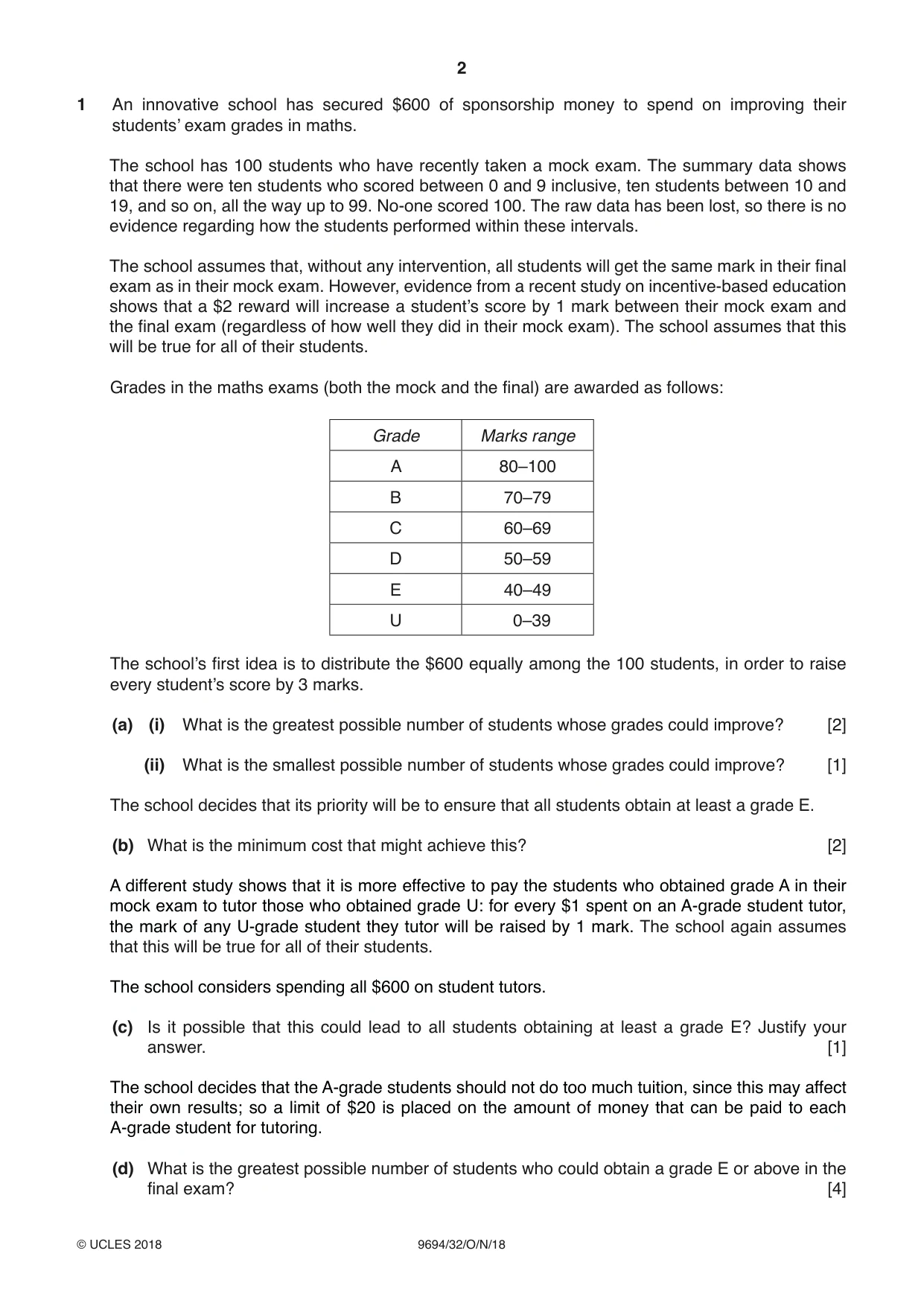 Cambridge A Level Thinking Skills 9694 2018 Oct/Nov Paper 3 · Variant 2 question paper, page 2 of 8