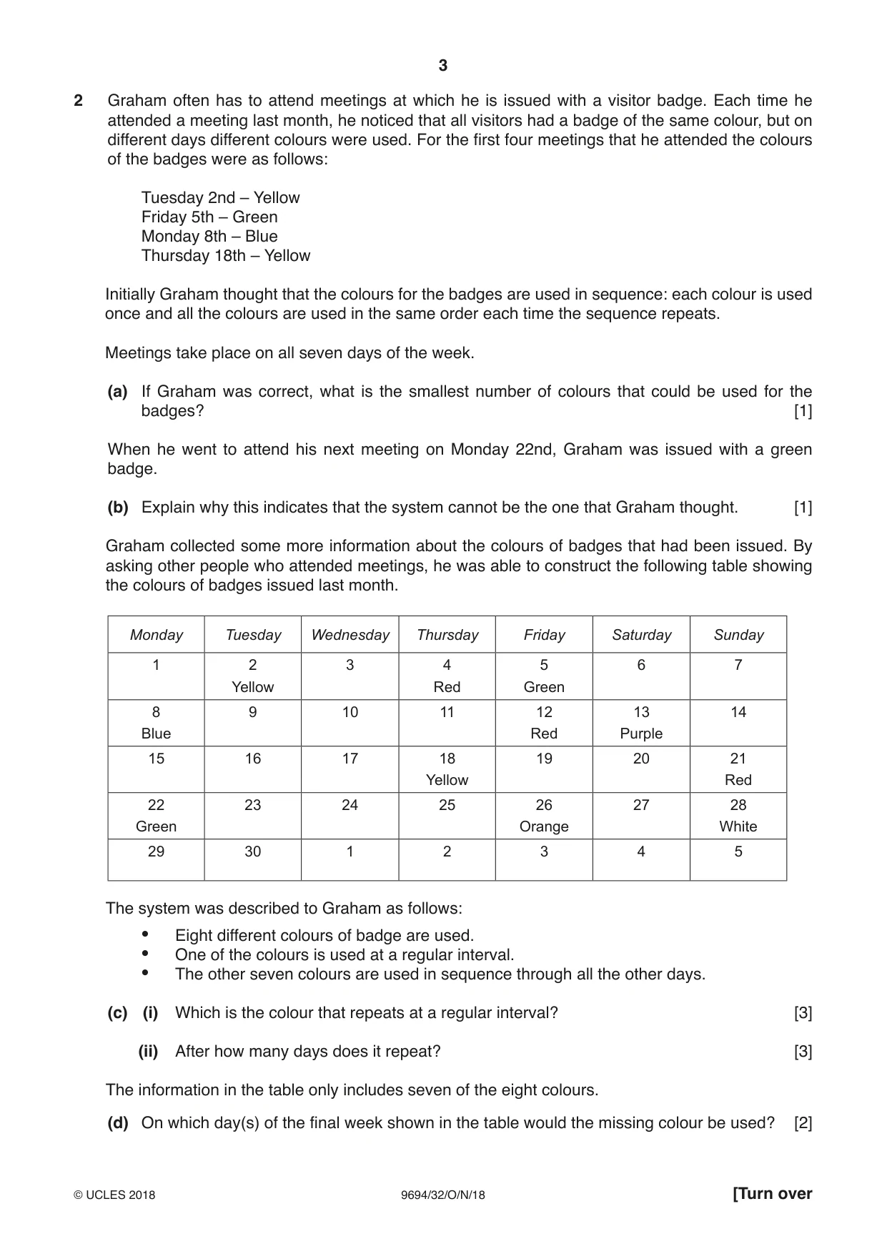 Cambridge A Level Thinking Skills 9694 2018 Oct/Nov Paper 3 · Variant 2 question paper, page 3 of 8