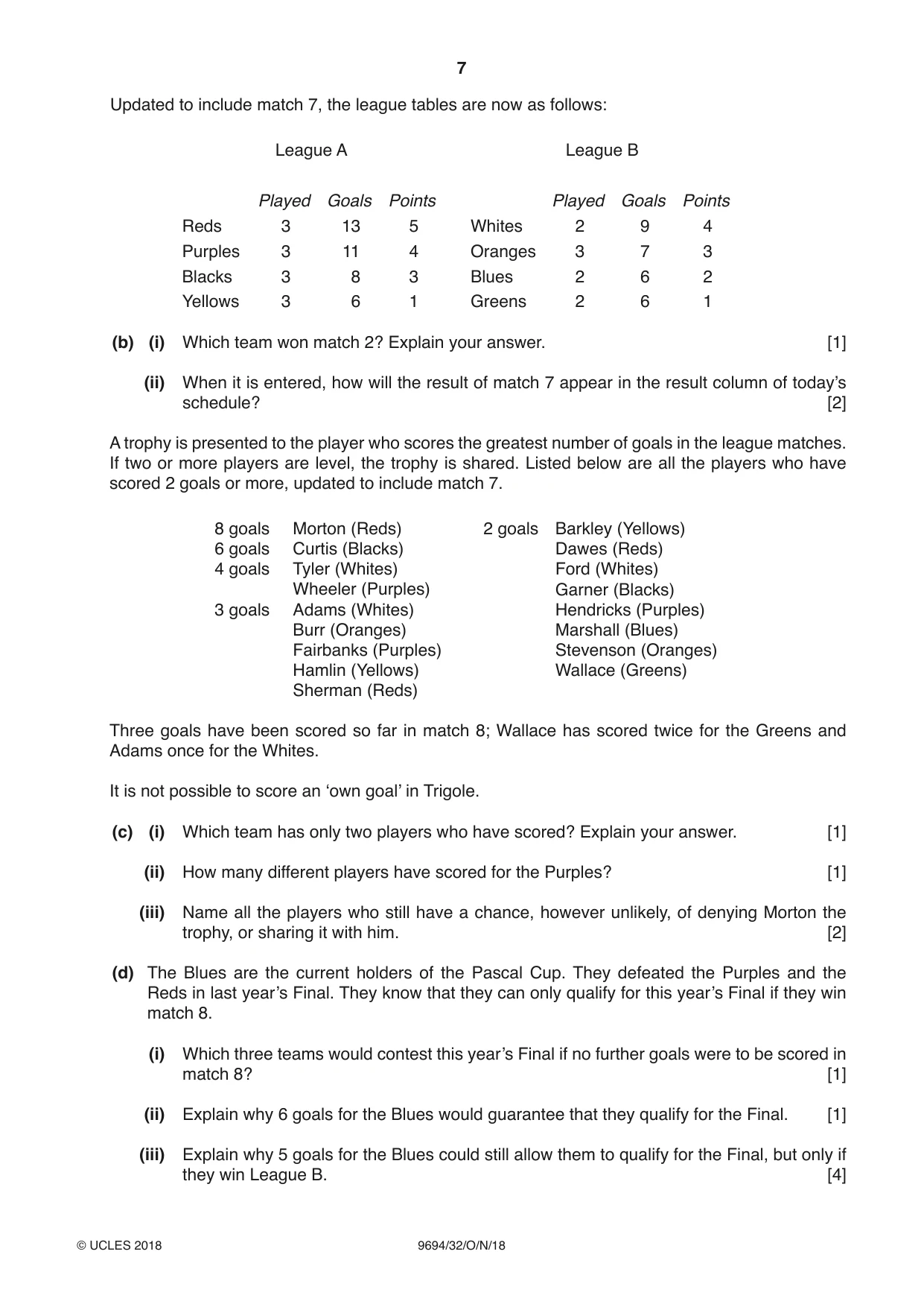 Cambridge A Level Thinking Skills 9694 2018 Oct/Nov Paper 3 · Variant 2 question paper, page 7 of 8