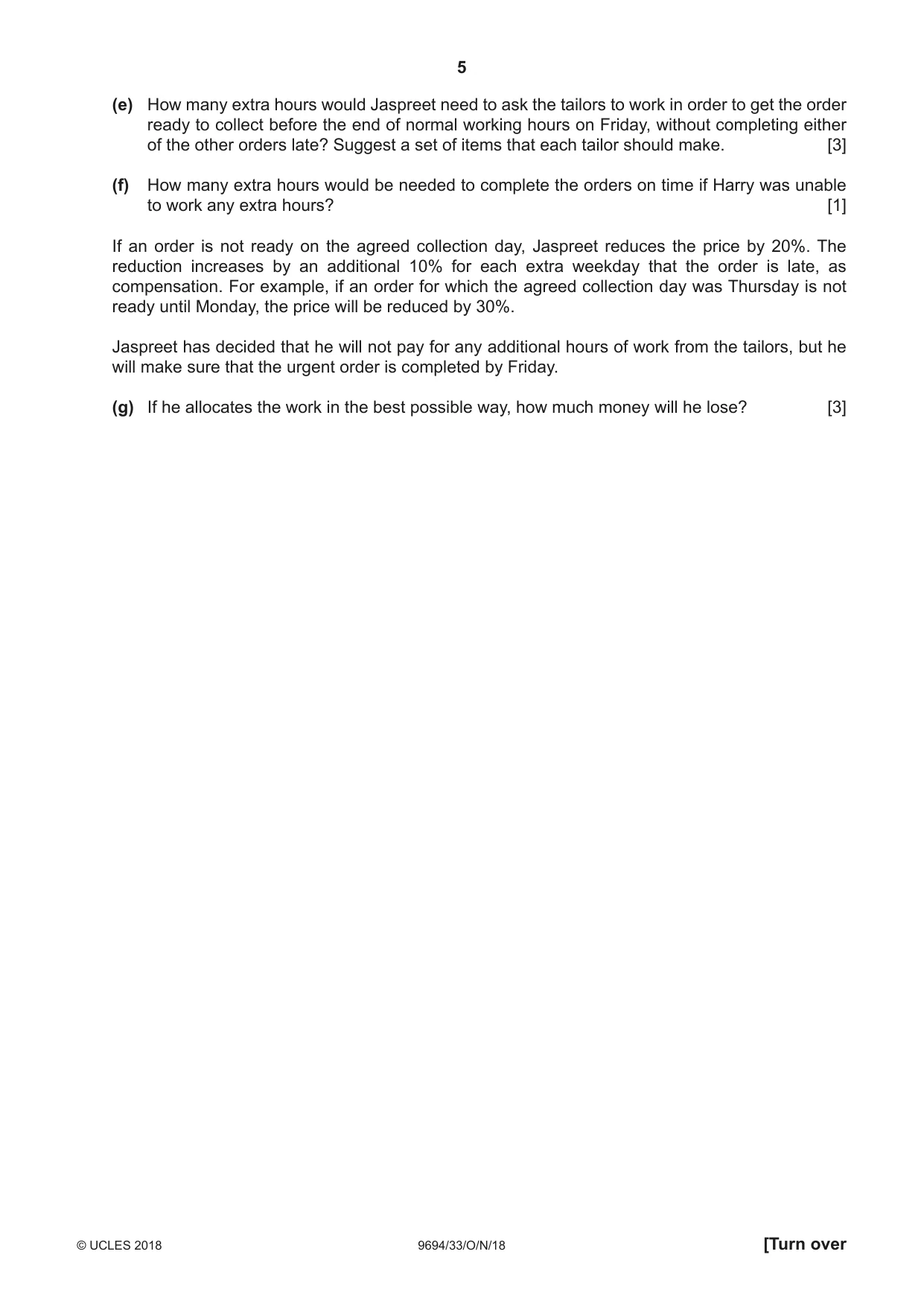 Cambridge A Level Thinking Skills 9694 2018 Oct/Nov Paper 3 · Variant 3 question paper, page 5 of 8