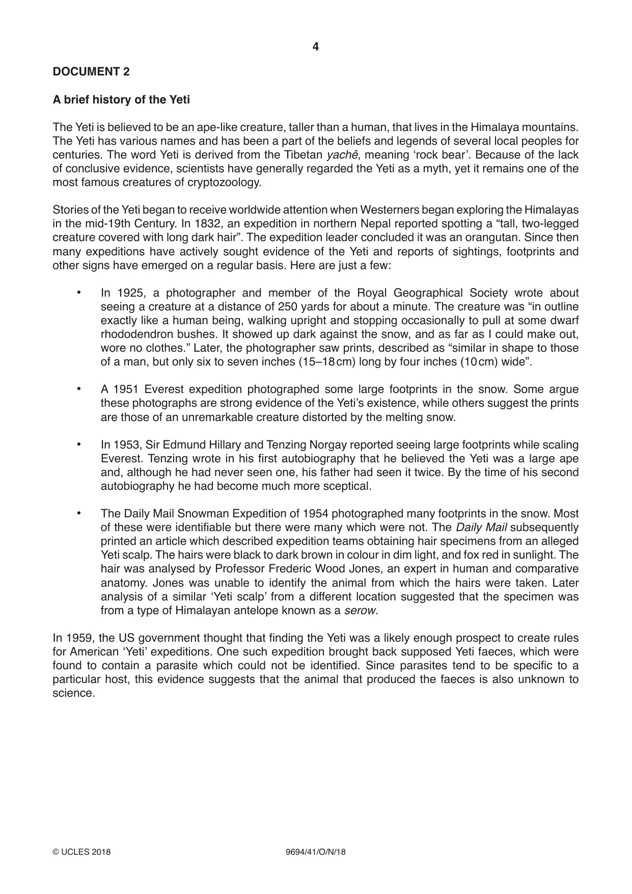Cambridge A Level Thinking Skills 9694 2018 Oct/Nov Paper 4 · Variant 1 question paper, page 4 of 8