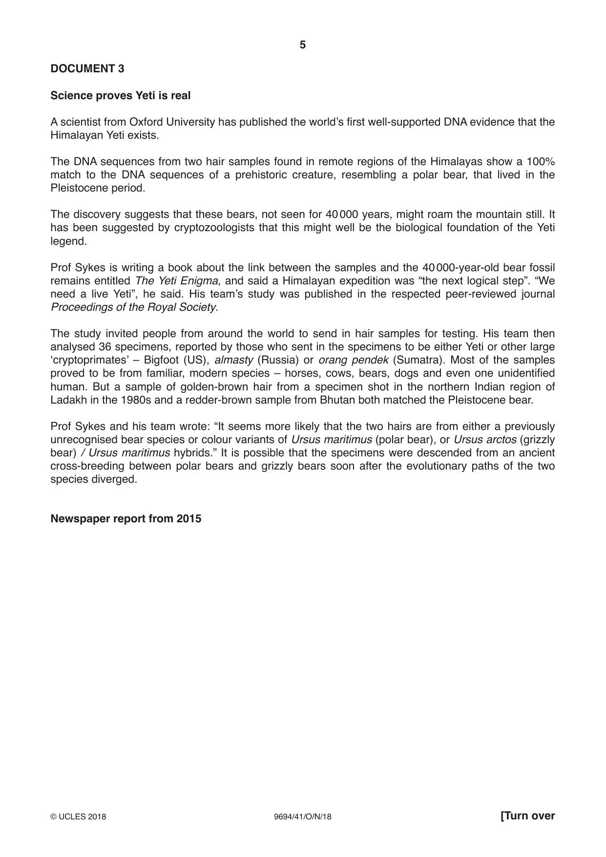 Cambridge A Level Thinking Skills 9694 2018 Oct/Nov Paper 4 · Variant 1 question paper, page 5 of 8