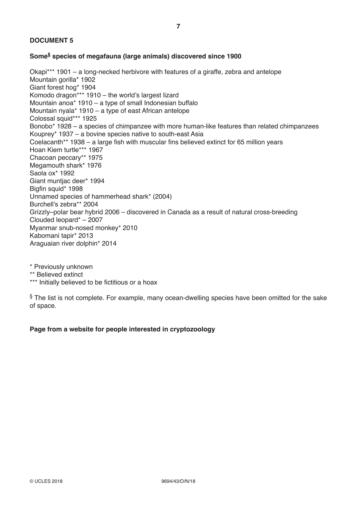 Cambridge A Level Thinking Skills 9694 2018 Oct/Nov Paper 4 · Variant 3 question paper, page 7 of 8