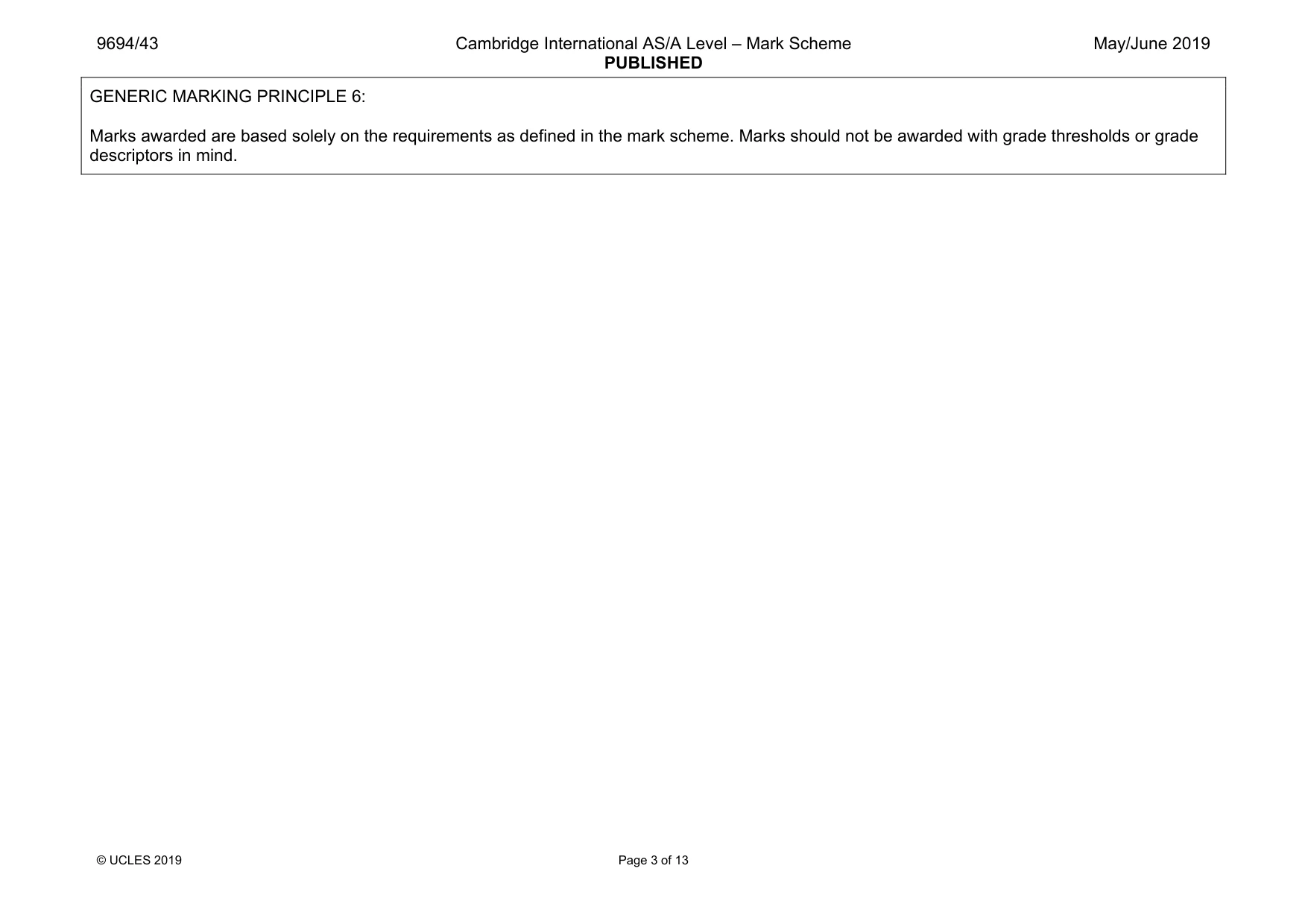 Mark scheme, page 3 of 13