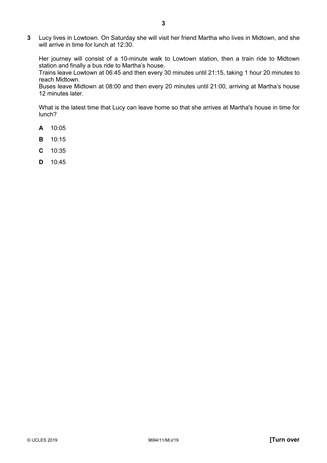 Cambridge A Level Thinking Skills 9694 2019 May/June Paper 1 · Variant 1 question paper, page 3 of 24