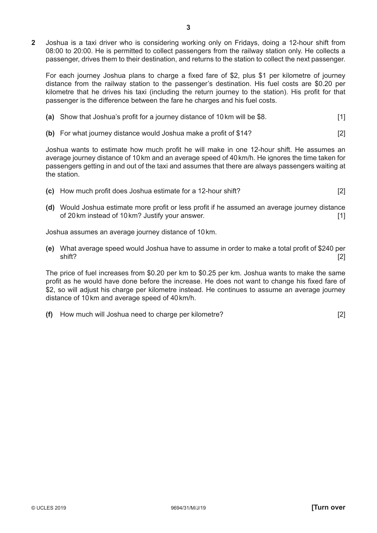 Cambridge A Level Thinking Skills 9694 2019 May/June Paper 3 · Variant 1 question paper, page 3 of 8