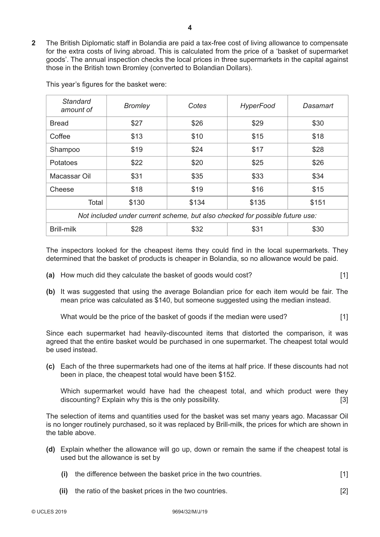 Cambridge A Level Thinking Skills 9694 2019 May/June Paper 3 · Variant 2 question paper, page 4 of 12