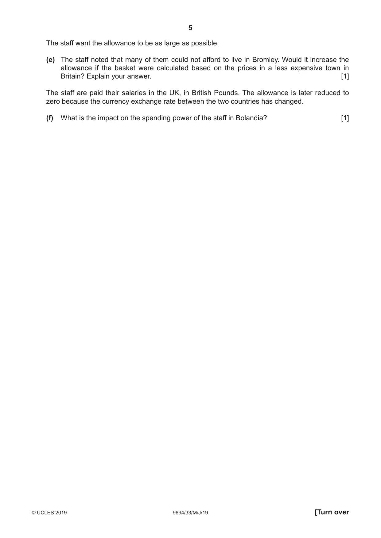 Cambridge A Level Thinking Skills 9694 2019 May/June Paper 3 · Variant 3 question paper, page 5 of 12