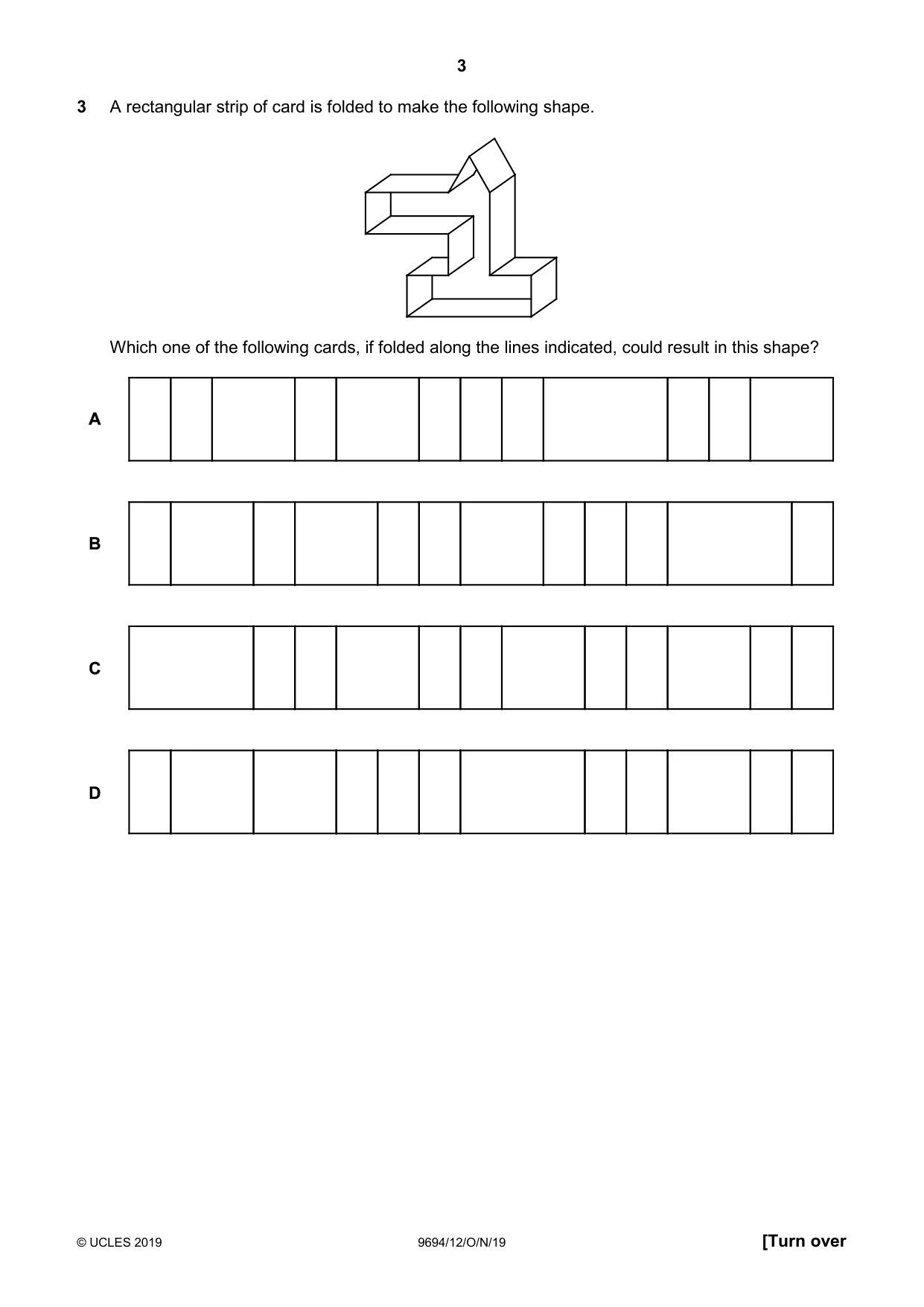 Cambridge A Level Thinking Skills 9694 2019 Oct/Nov Paper 1 · Variant 2 question paper, page 3 of 20