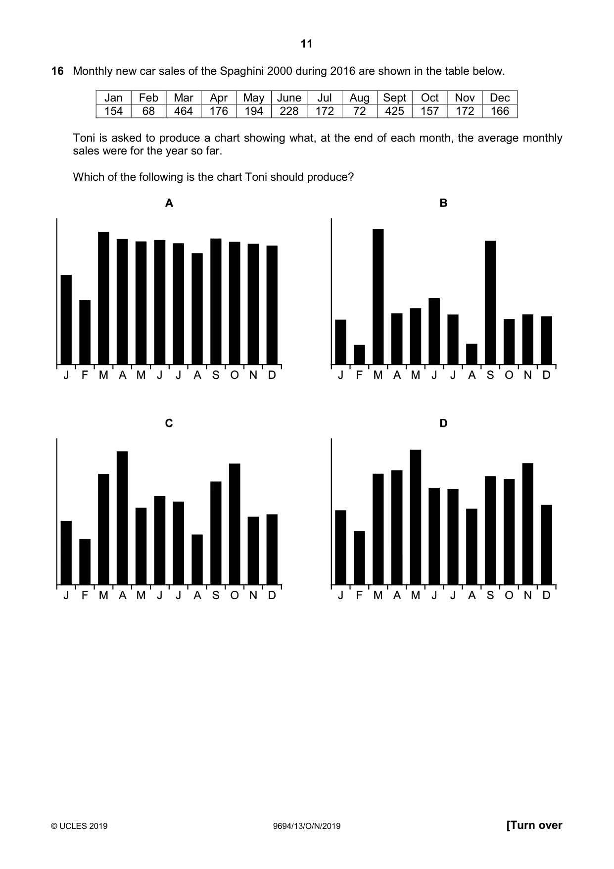 Cambridge A Level Thinking Skills 9694 2019 Oct/Nov Paper 1 · Variant 3 question paper, page 11 of 20