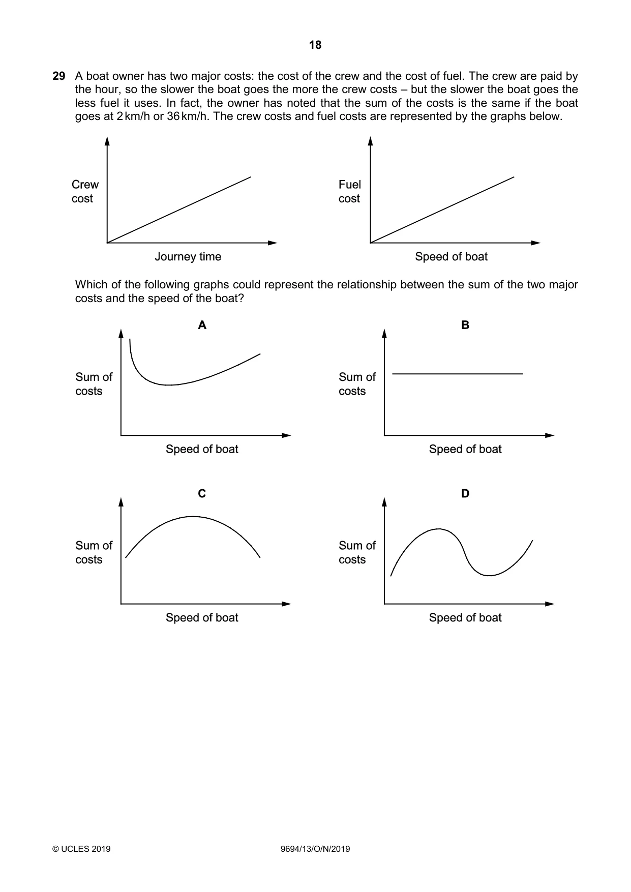 Cambridge A Level Thinking Skills 9694 2019 Oct/Nov Paper 1 · Variant 3 question paper, page 18 of 20