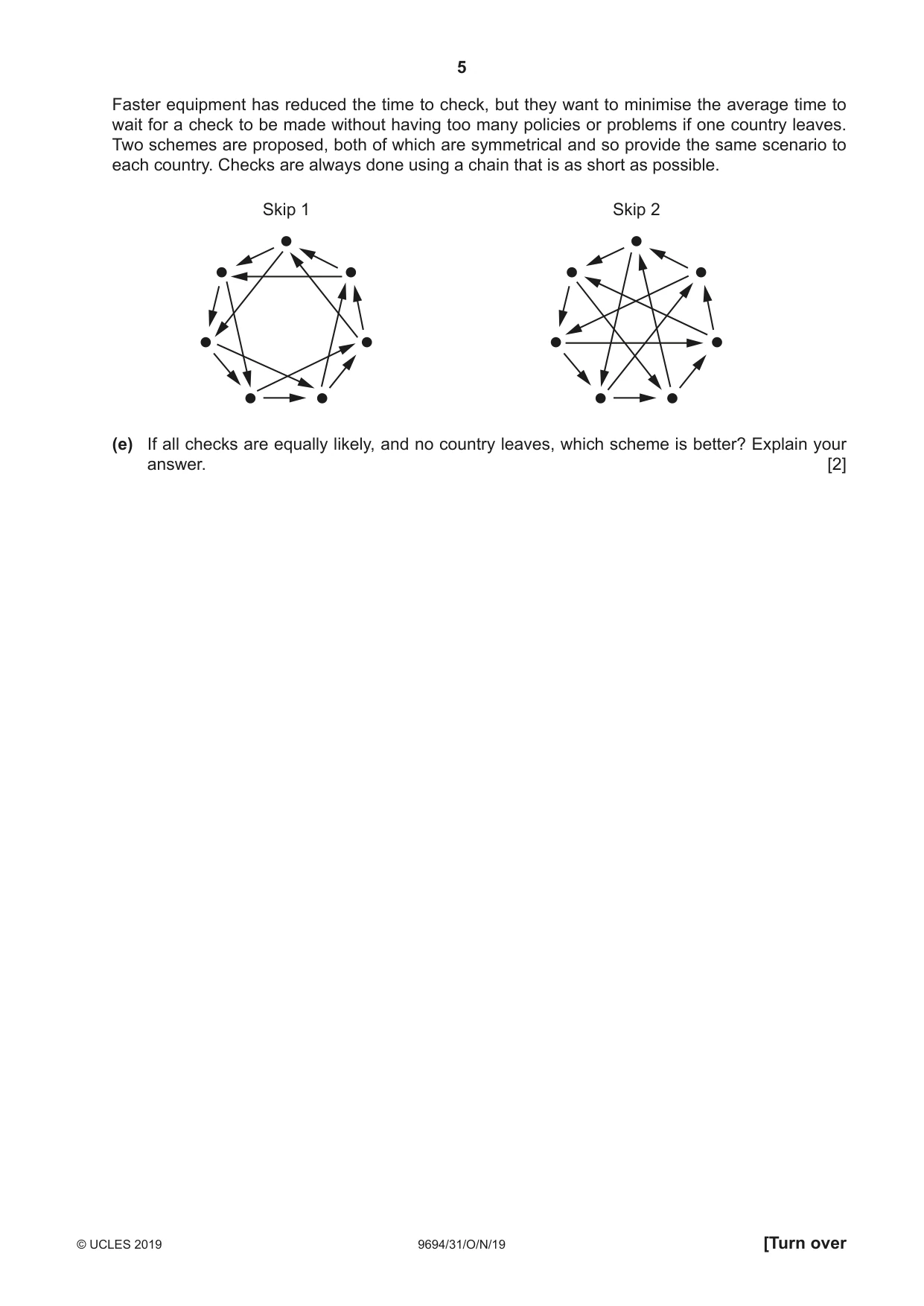 Cambridge A Level Thinking Skills 9694 2019 Oct/Nov Paper 3 · Variant 1 question paper, page 5 of 12