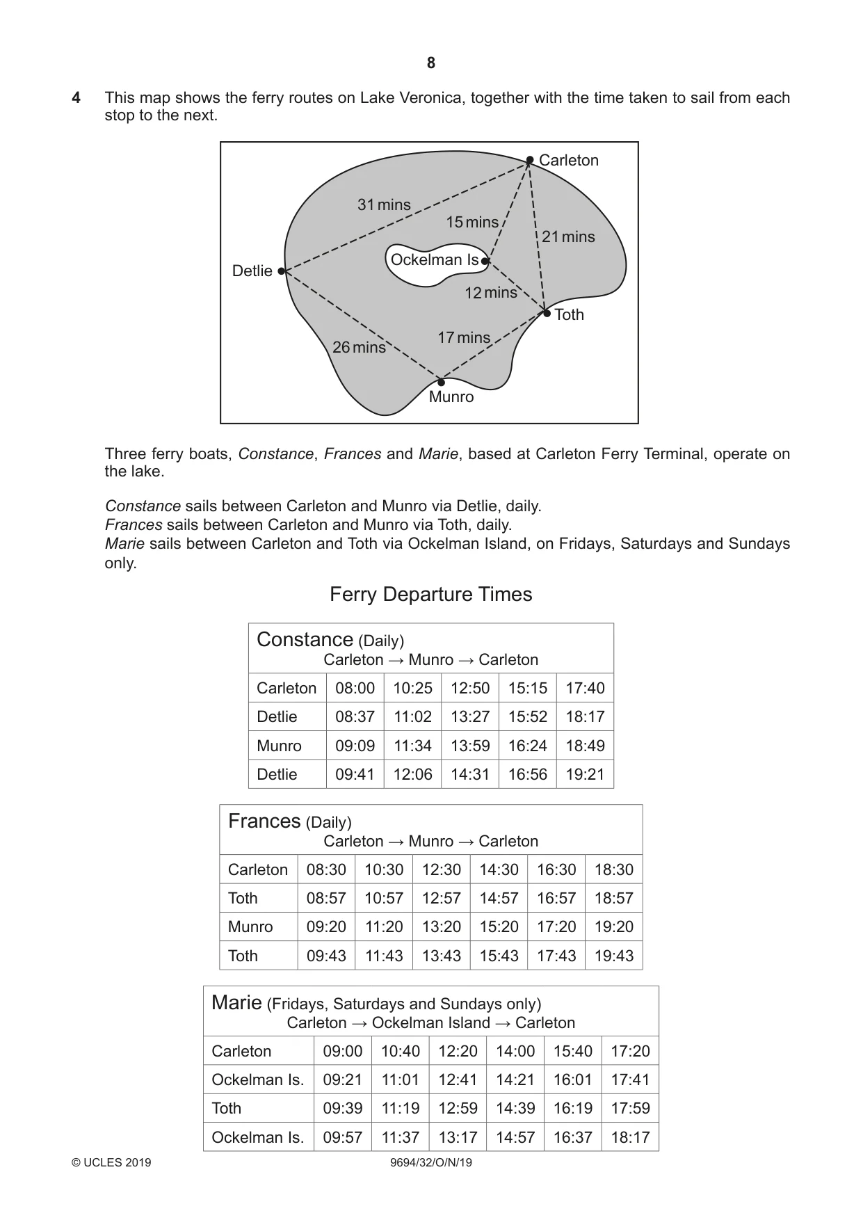 Cambridge A Level Thinking Skills 9694 2019 Oct/Nov Paper 3 · Variant 2 question paper, page 8 of 12