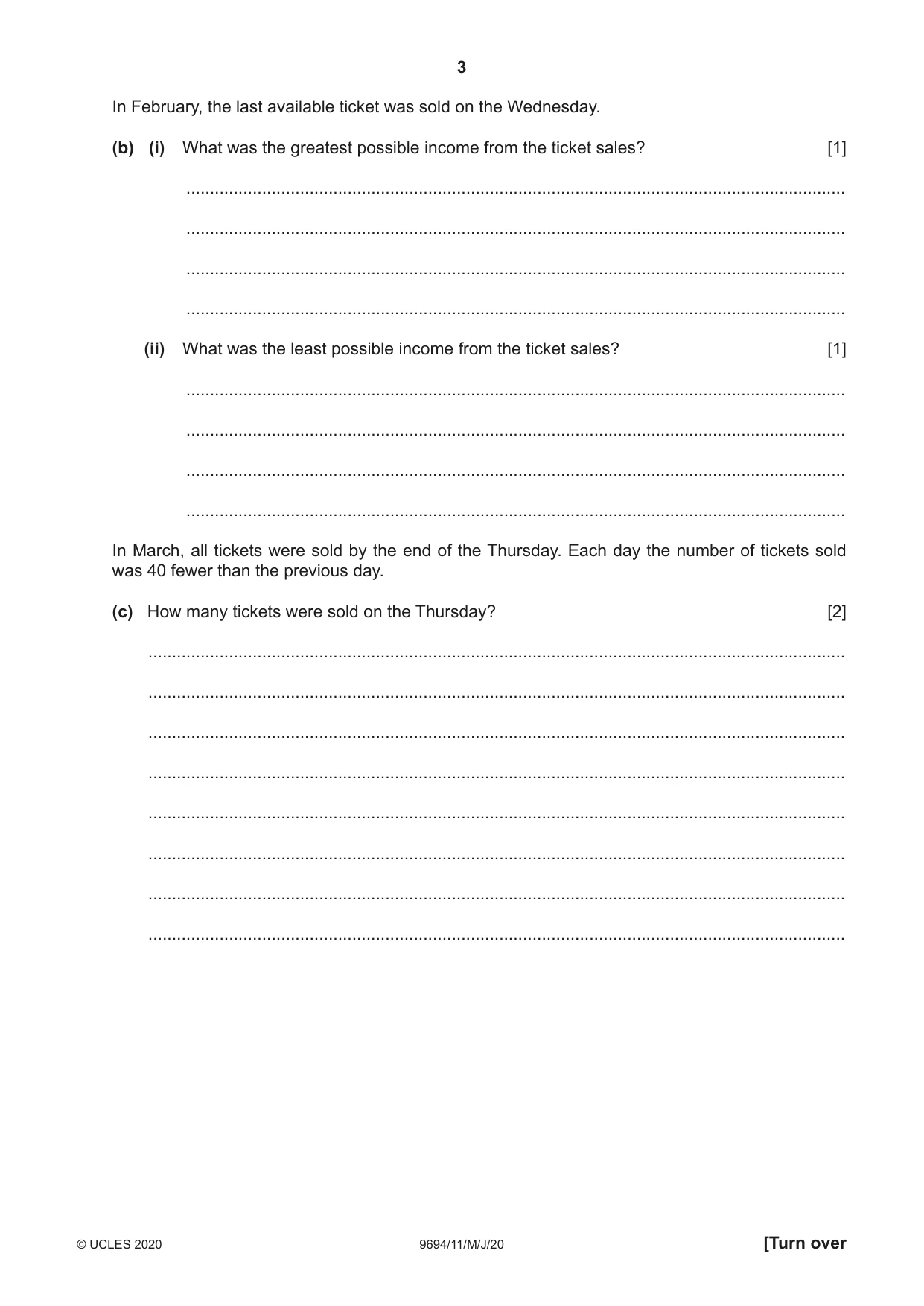 Cambridge A Level Thinking Skills 9694 2020 May/June Paper 1 · Variant 1 question paper, page 3 of 16