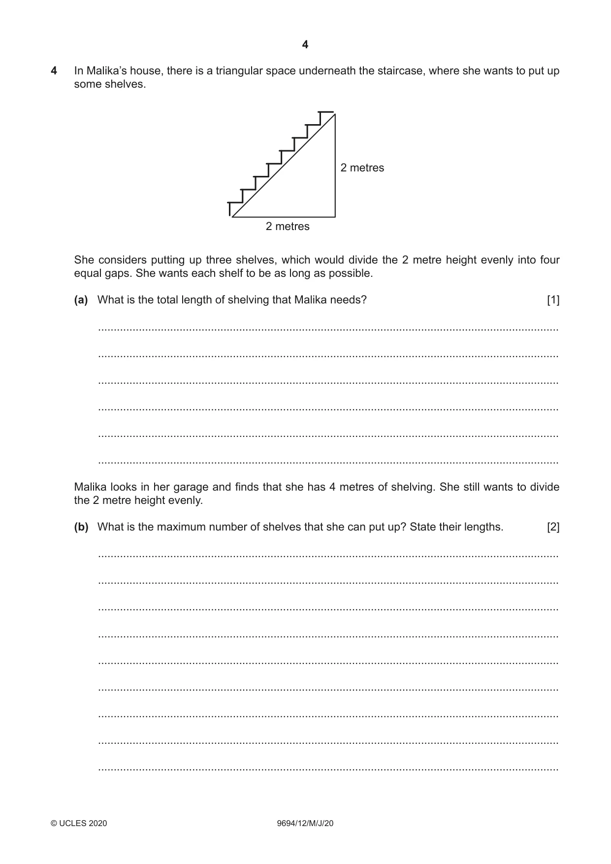 Cambridge A Level Thinking Skills 9694 2020 May/June Paper 1 · Variant 2 question paper, page 4 of 16