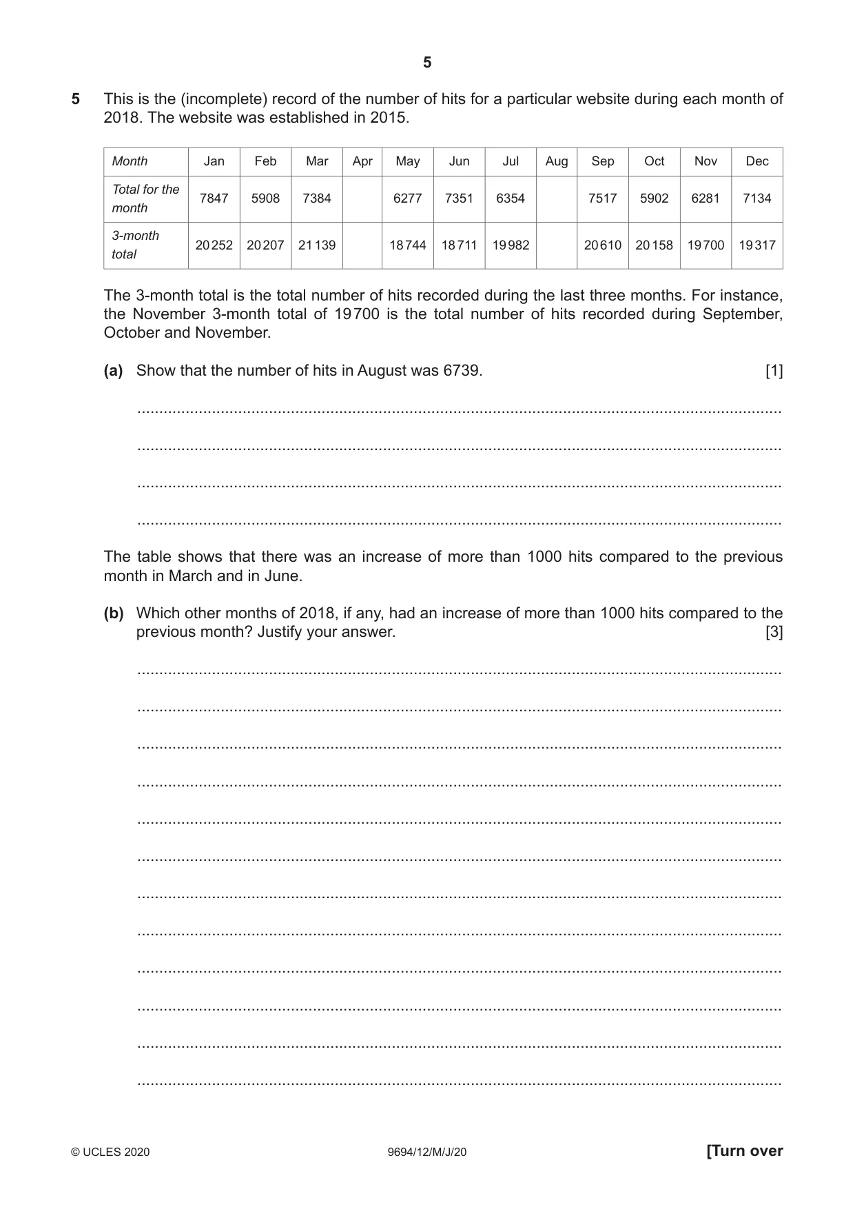Cambridge A Level Thinking Skills 9694 2020 May/June Paper 1 · Variant 2 question paper, page 5 of 16
