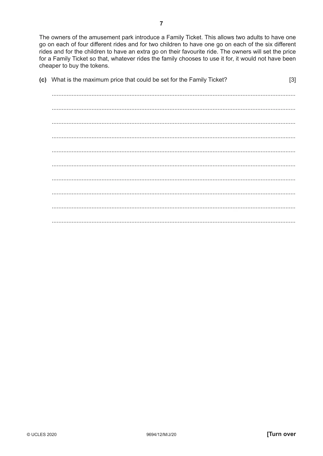 Cambridge A Level Thinking Skills 9694 2020 May/June Paper 1 · Variant 2 question paper, page 7 of 16