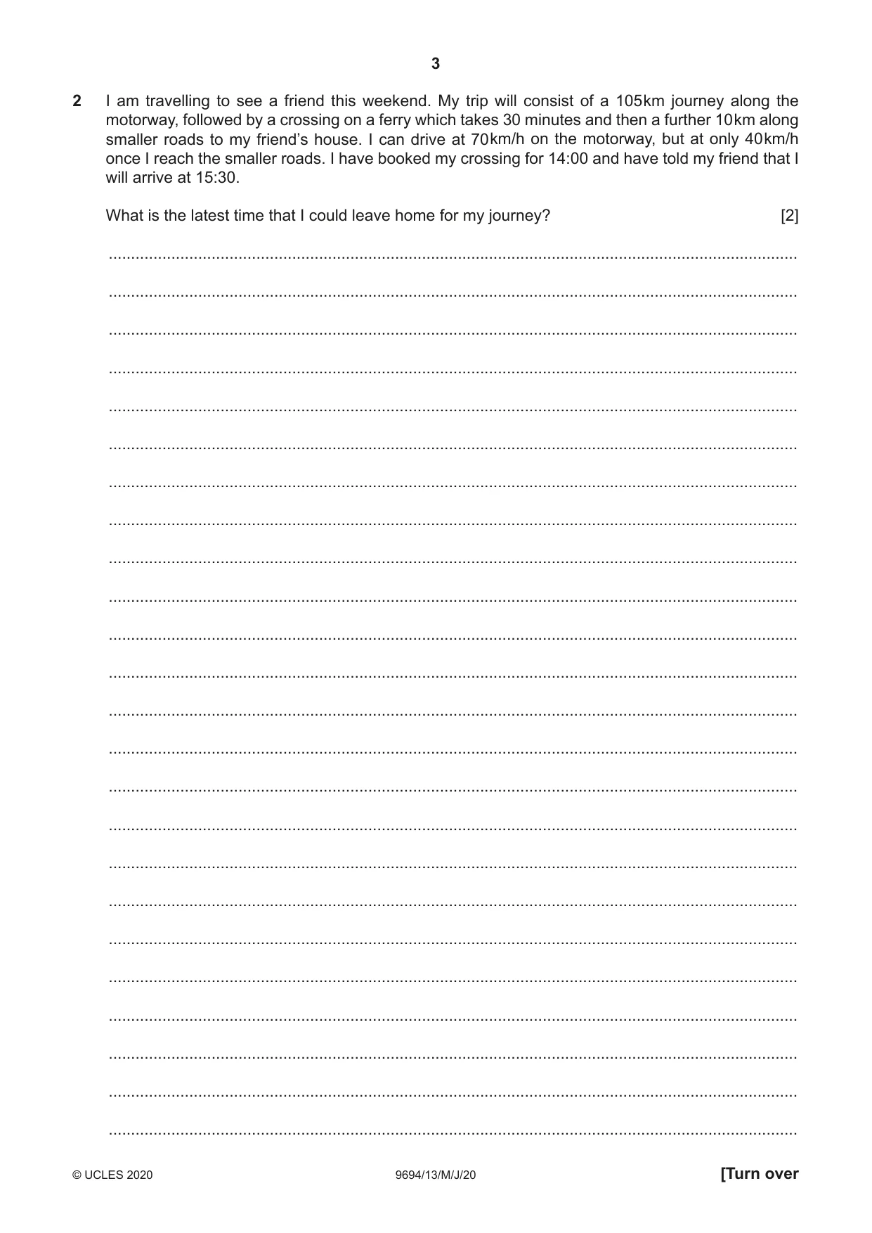 Cambridge A Level Thinking Skills 9694 2020 May/June Paper 1 · Variant 3 question paper, page 3 of 16