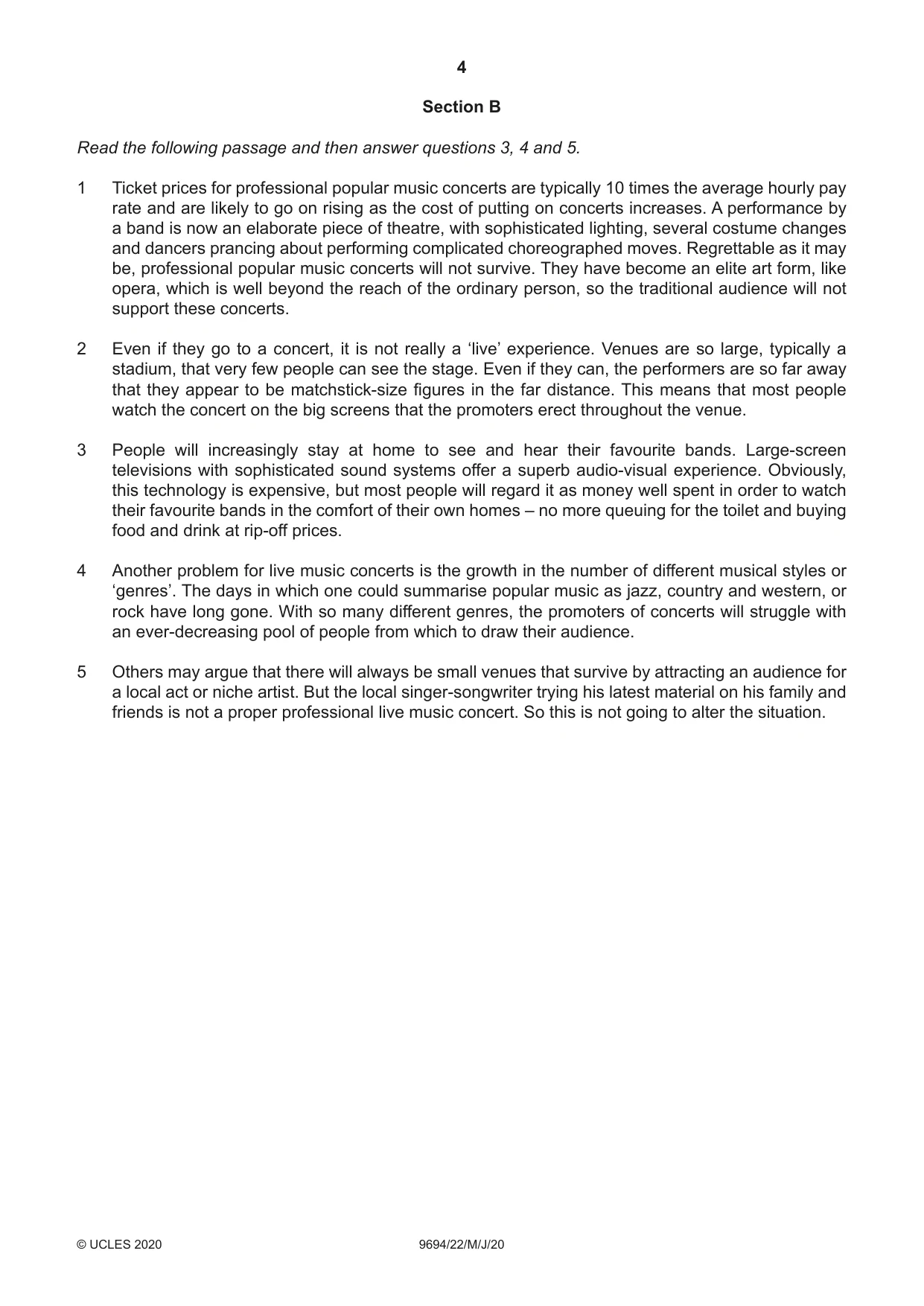 Cambridge A Level Thinking Skills 9694 2020 May/June Paper 2 · Variant 2 question paper, page 4 of 8
