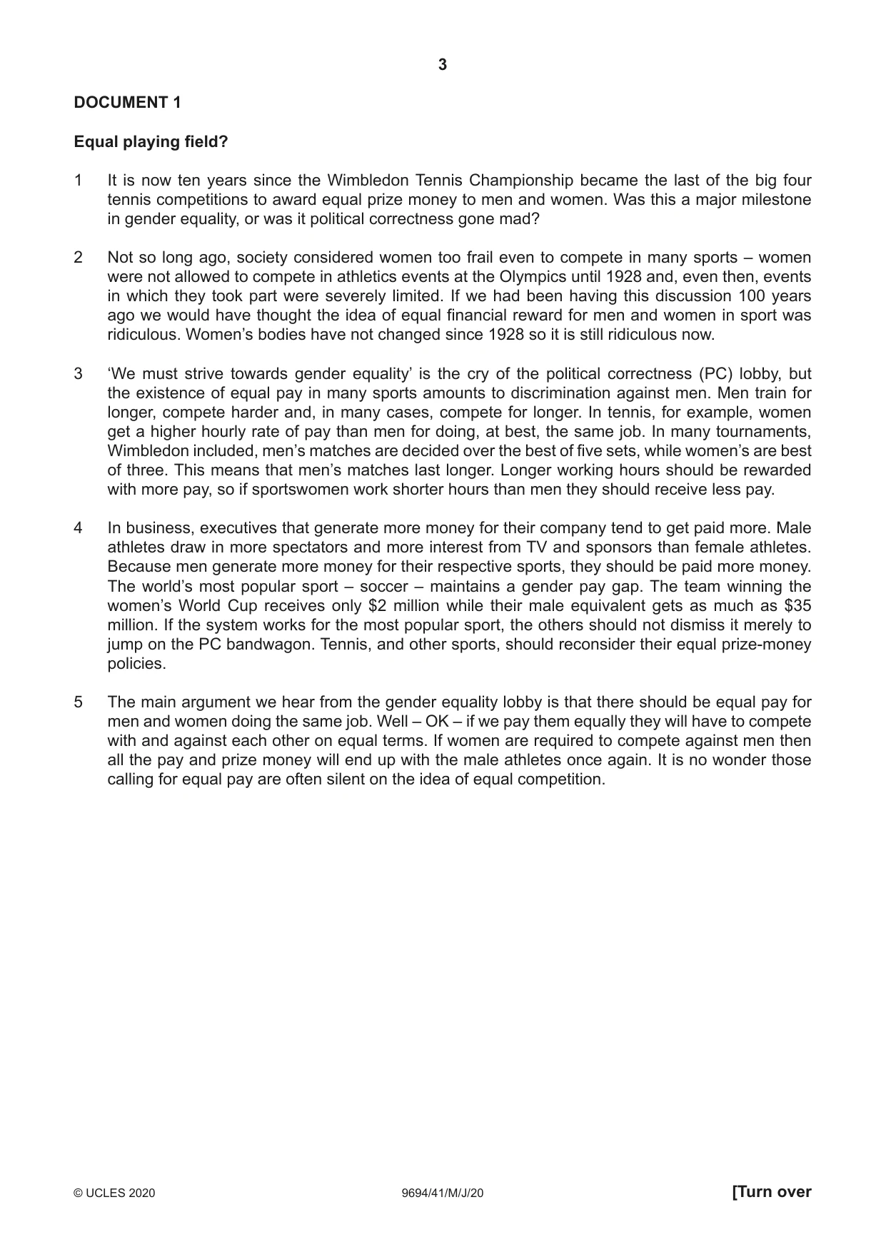 Cambridge A Level Thinking Skills 9694 2020 May/June Paper 4 · Variant 1 question paper, page 3 of 8