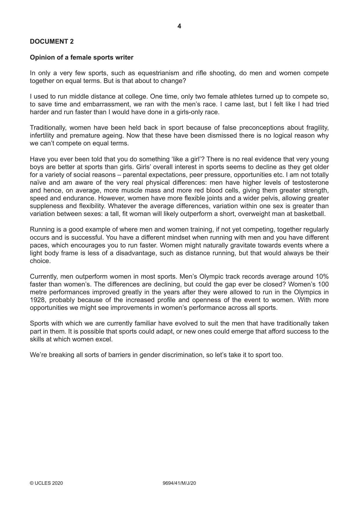 Cambridge A Level Thinking Skills 9694 2020 May/June Paper 4 · Variant 1 question paper, page 4 of 8