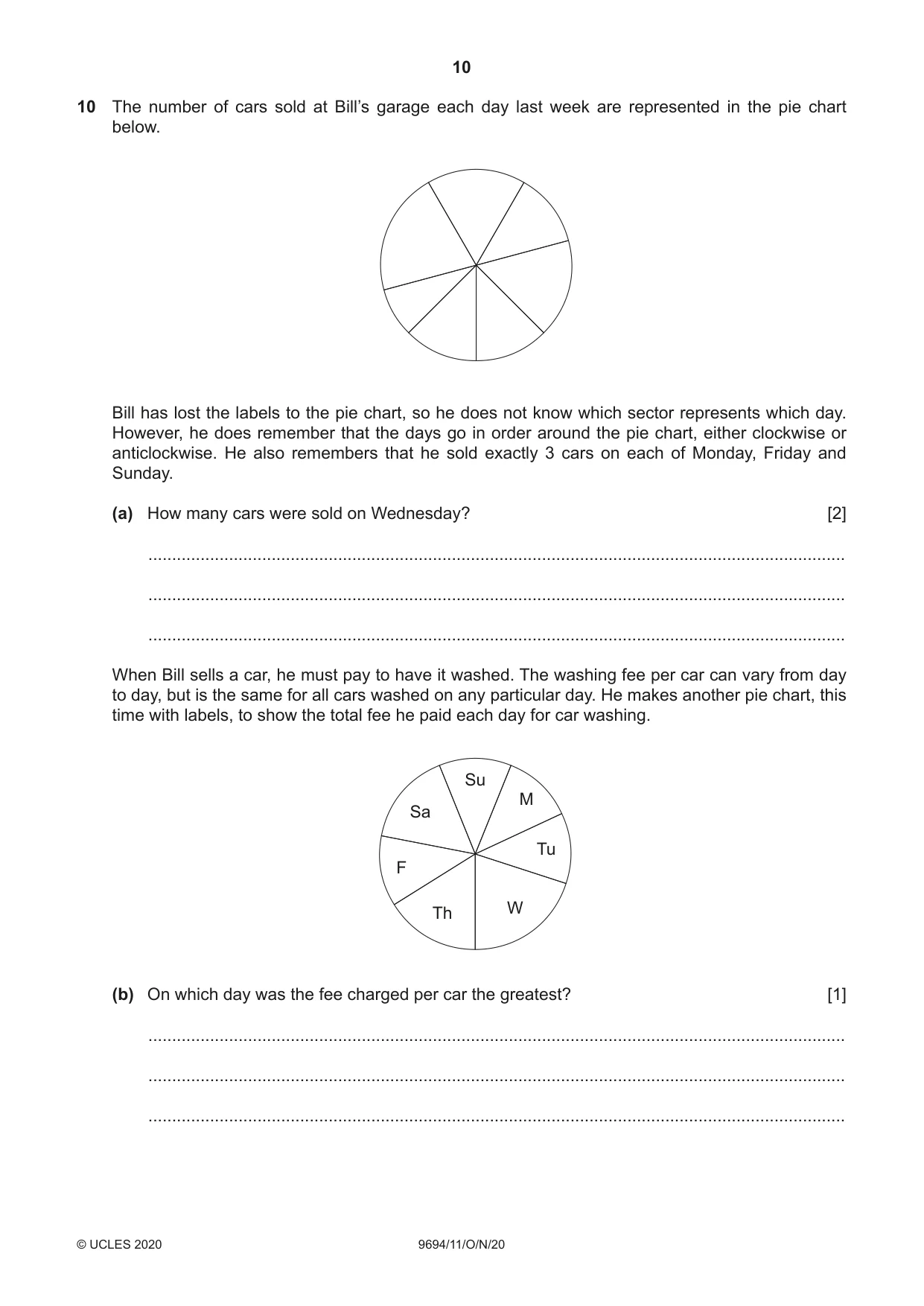 Cambridge A Level Thinking Skills 9694 2020 Oct/Nov Paper 1 · Variant 1 question paper, page 10 of 16