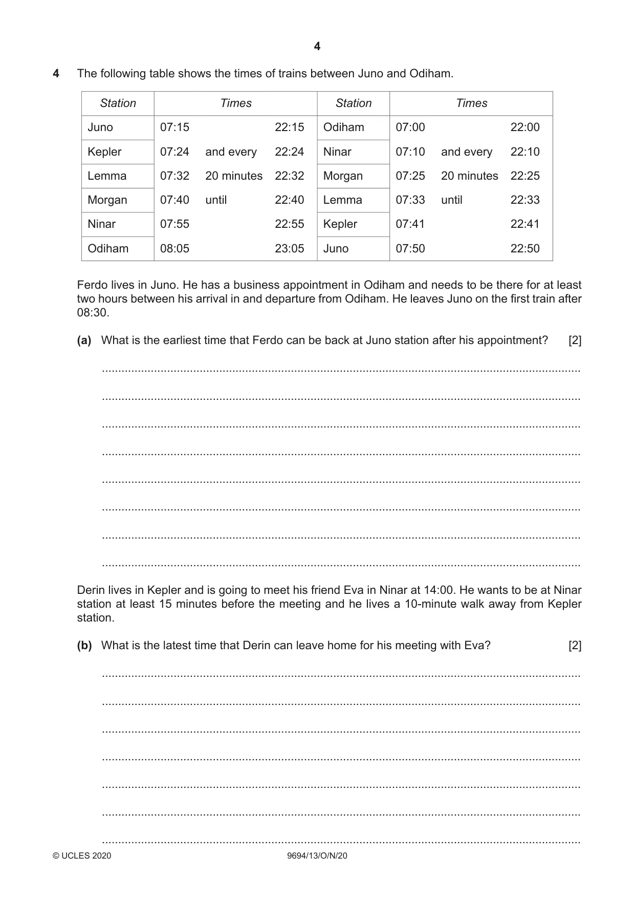 Cambridge A Level Thinking Skills 9694 2020 Oct/Nov Paper 1 · Variant 3 question paper, page 4 of 16
