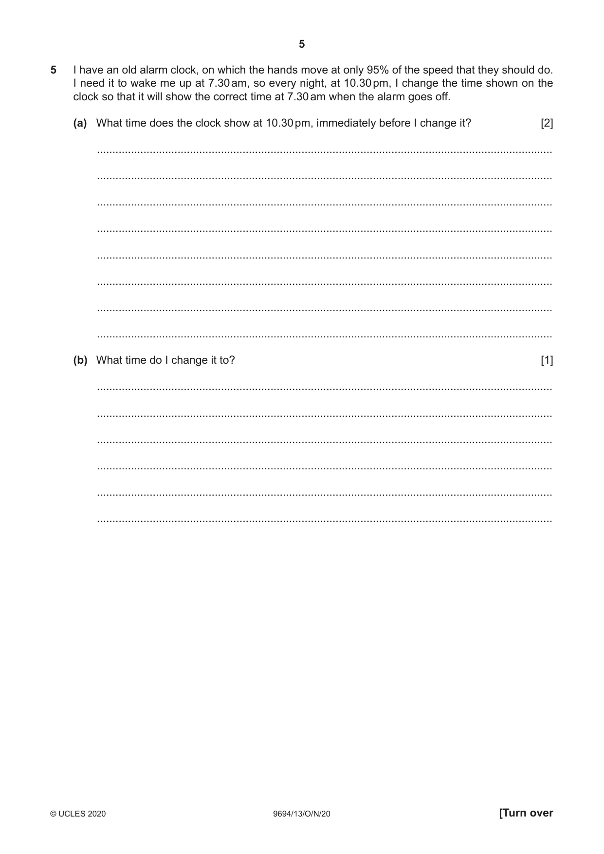Cambridge A Level Thinking Skills 9694 2020 Oct/Nov Paper 1 · Variant 3 question paper, page 5 of 16