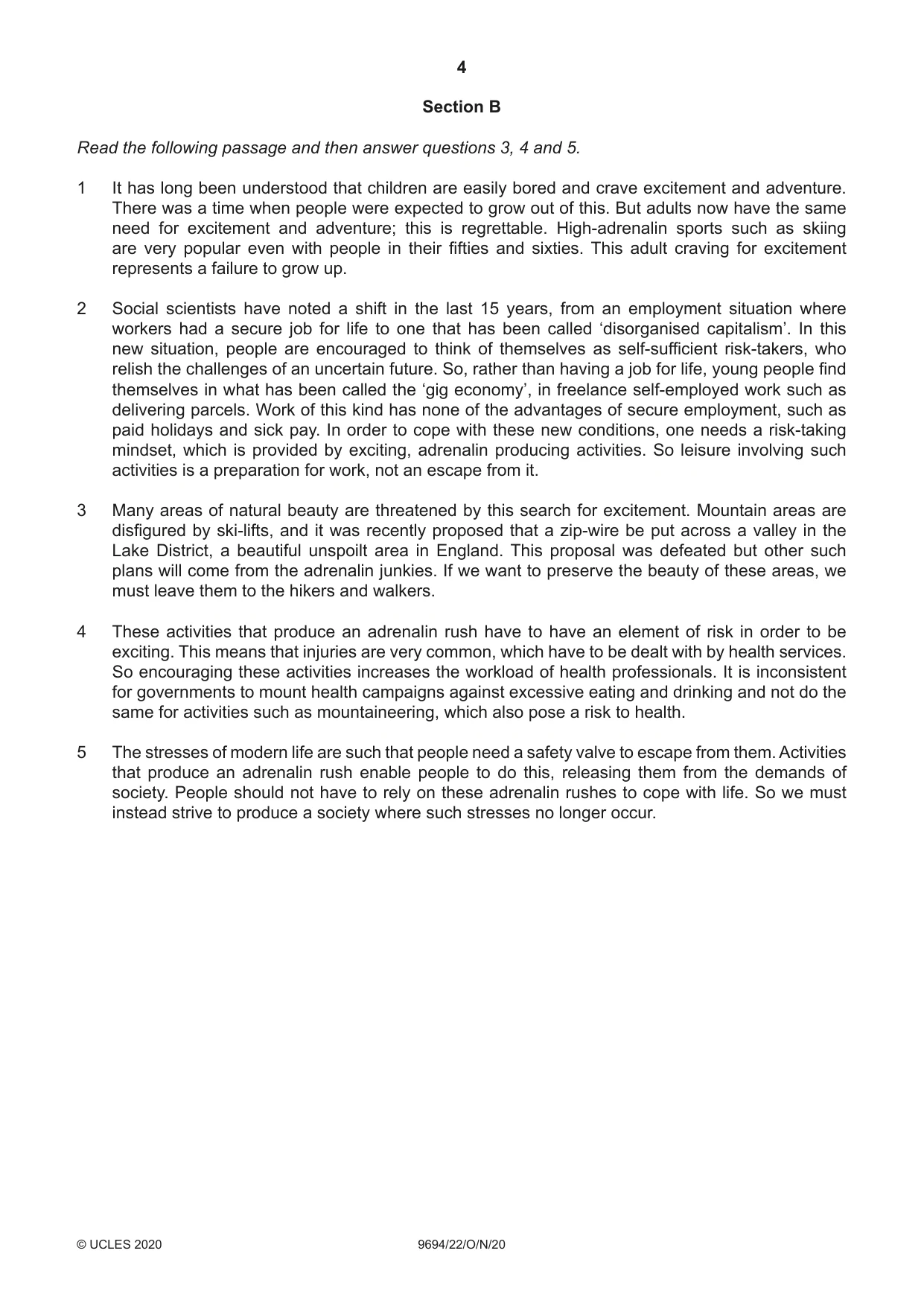 Cambridge A Level Thinking Skills 9694 2020 Oct/Nov Paper 2 · Variant 2 question paper, page 4 of 8