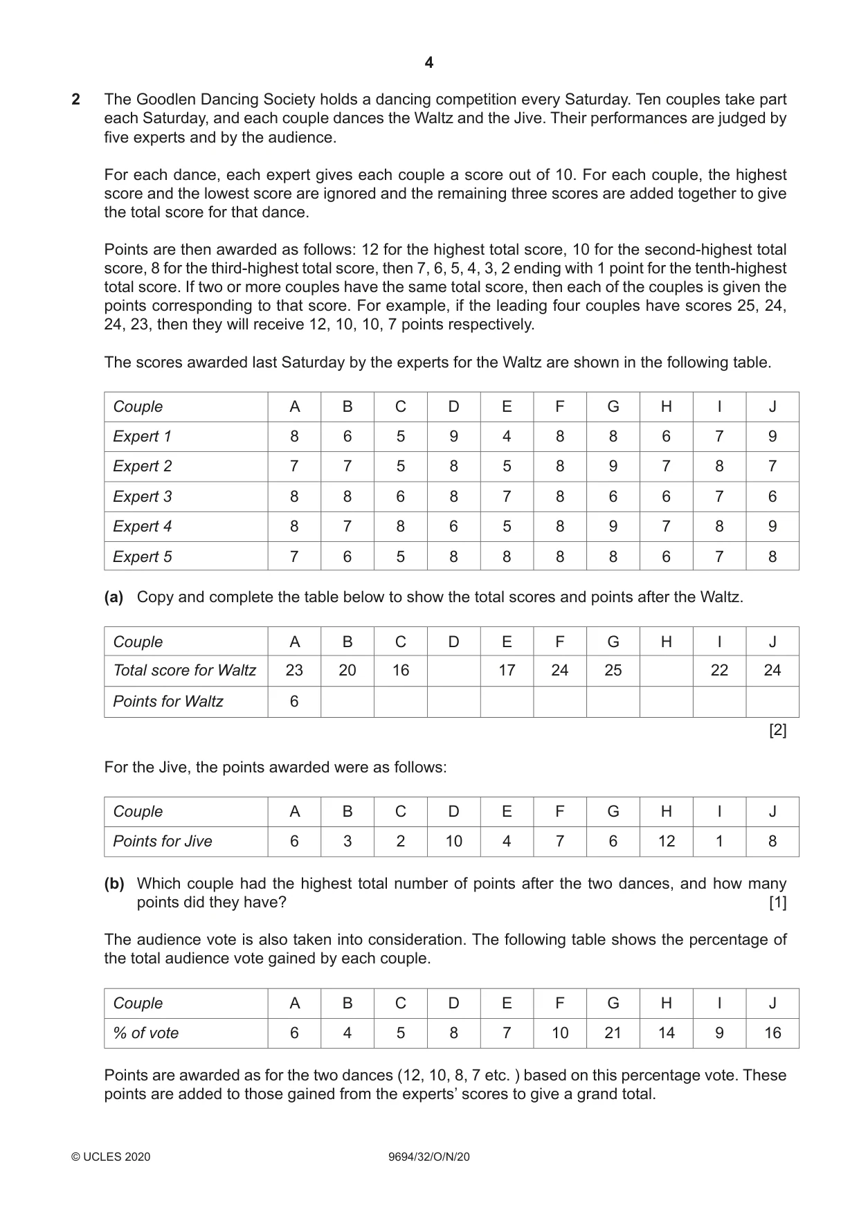 Cambridge A Level Thinking Skills 9694 2020 Oct/Nov Paper 3 · Variant 2 question paper, page 4 of 8
