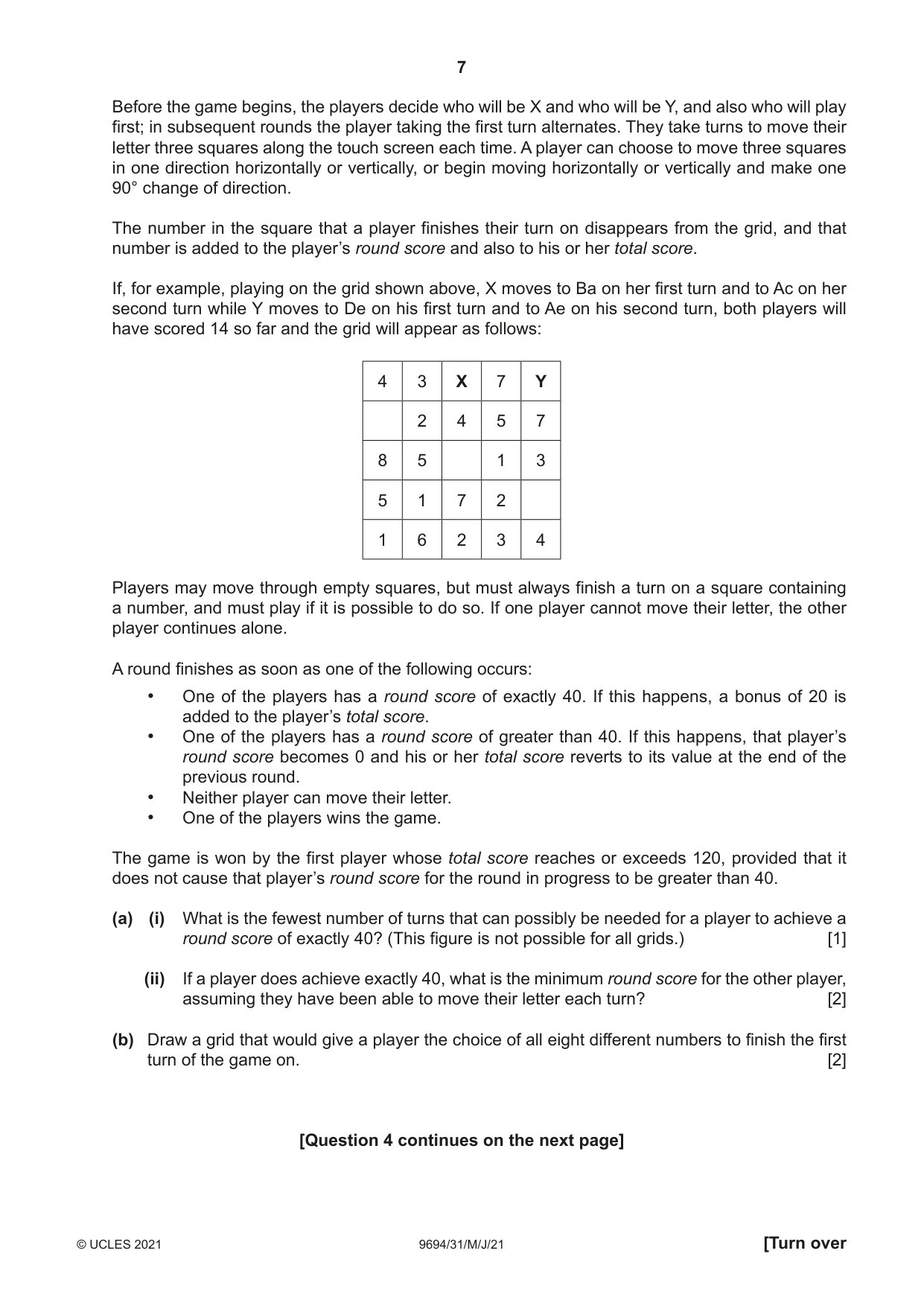 Cambridge A Level Thinking Skills 9694 2021 May/June Paper 3 · Variant 1 question paper, page 7 of 8