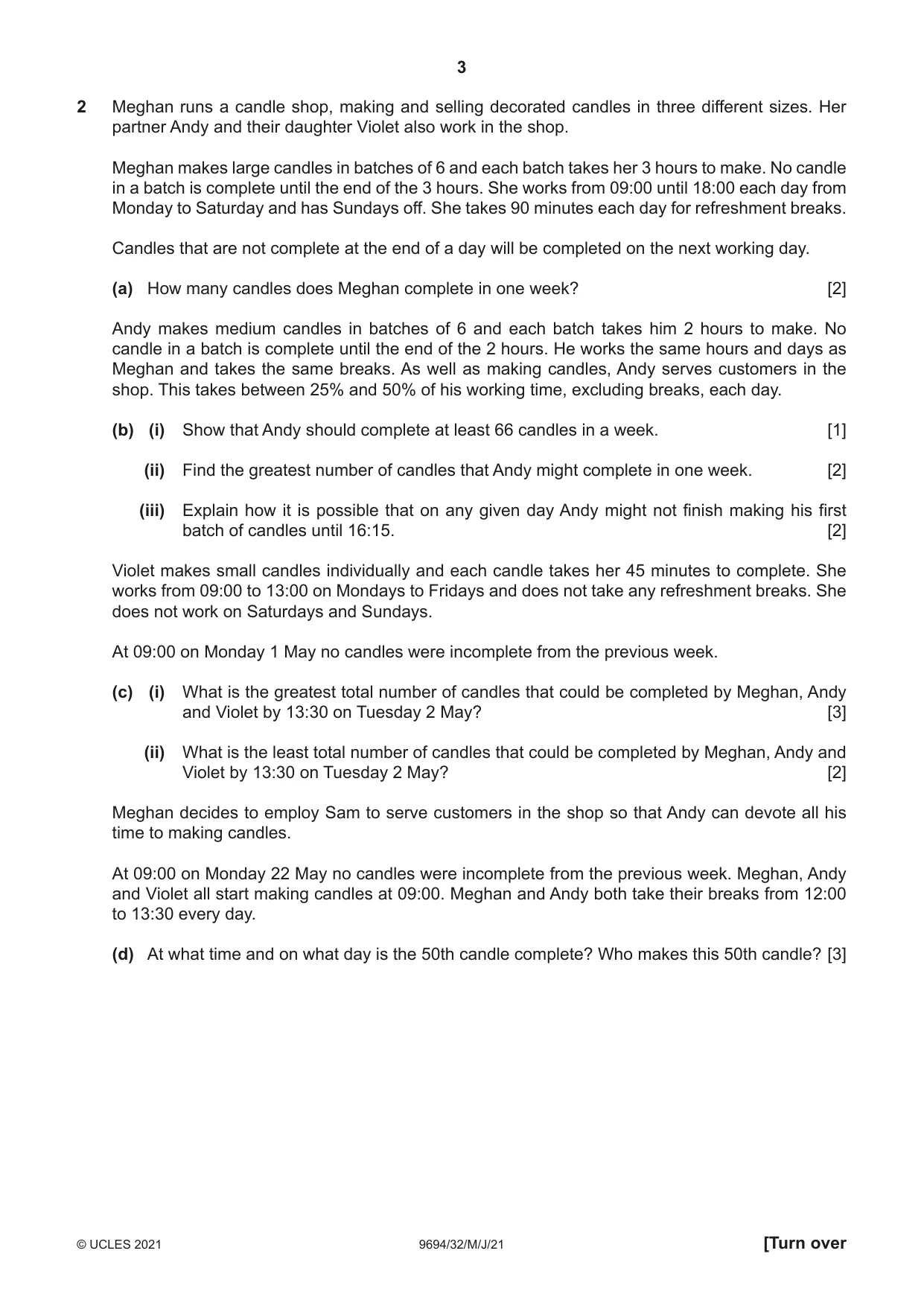 Cambridge A Level Thinking Skills 9694 2021 May/June Paper 3 · Variant 2 question paper, page 3 of 8