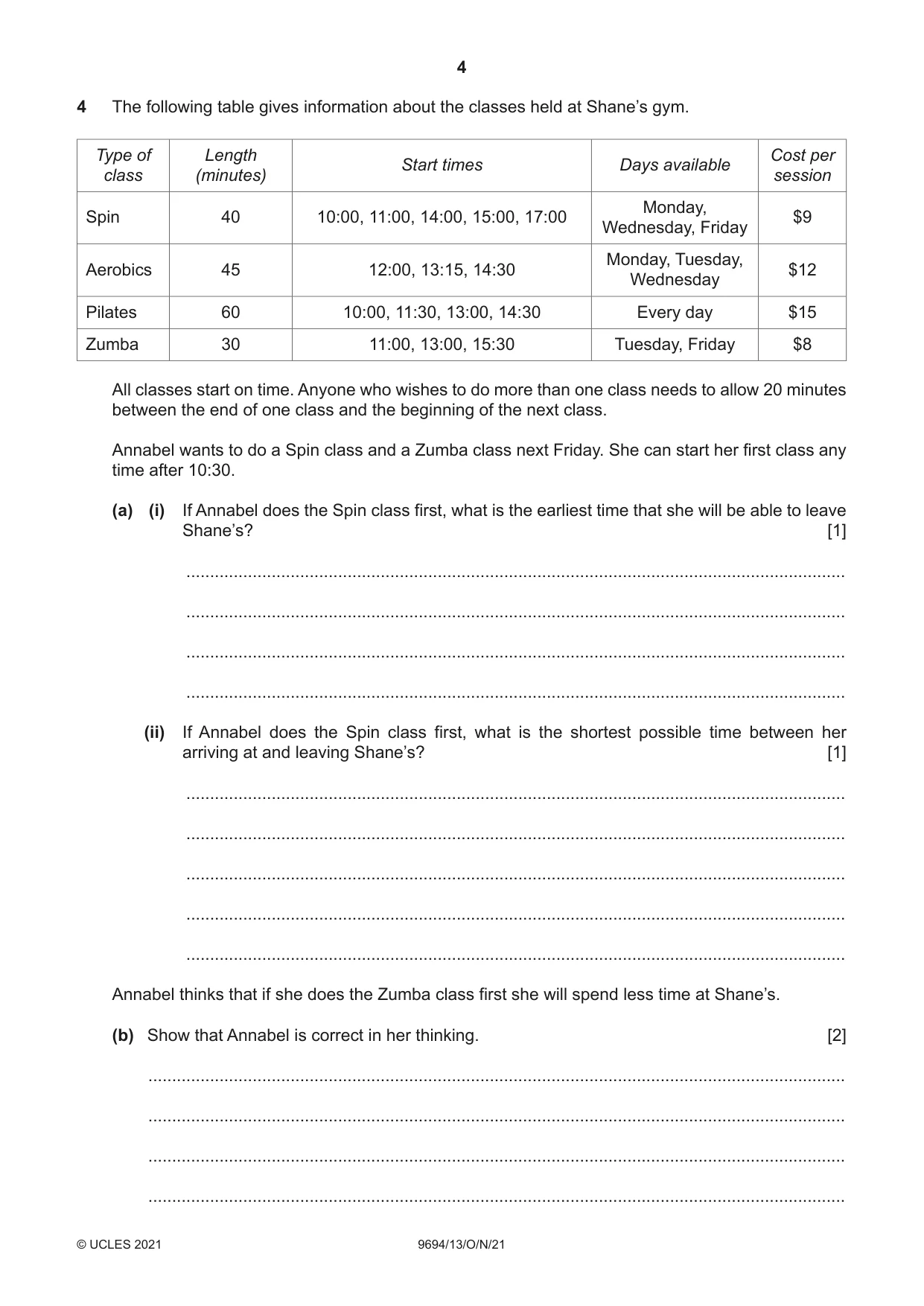 Cambridge A Level Thinking Skills 9694 2021 Oct/Nov Paper 1 · Variant 3 question paper, page 4 of 16