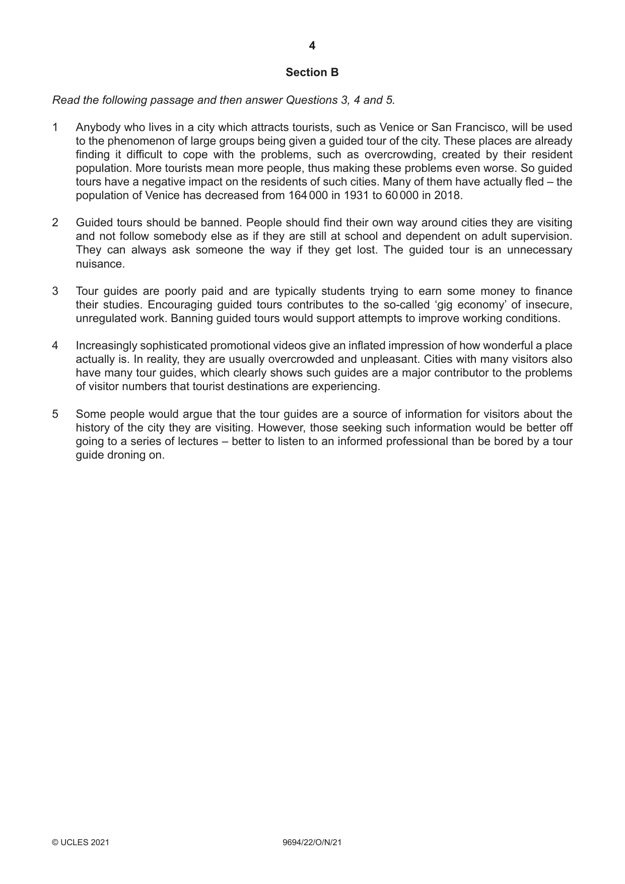 Cambridge A Level Thinking Skills 9694 2021 Oct/Nov Paper 2 · Variant 2 question paper, page 4 of 8