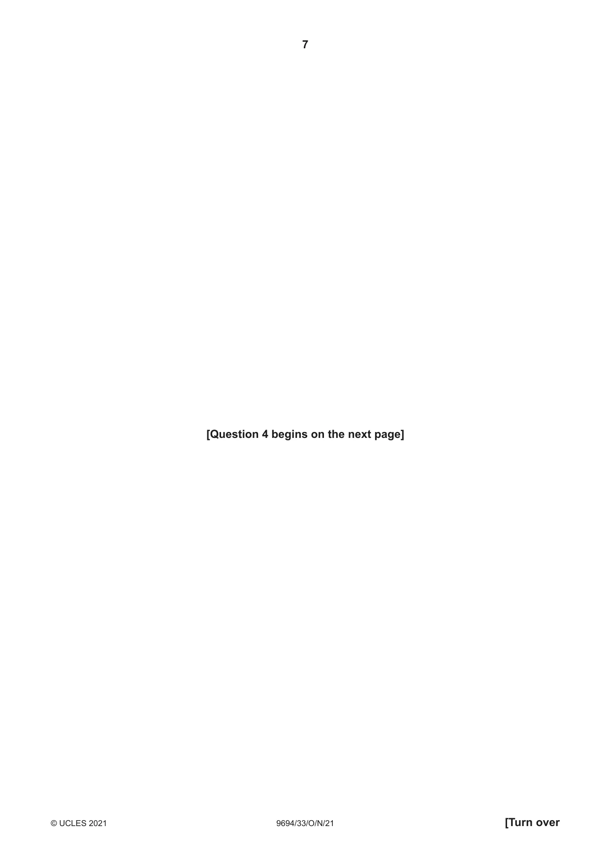 Cambridge A Level Thinking Skills 9694 2021 Oct/Nov Paper 3 · Variant 3 question paper, page 7 of 12