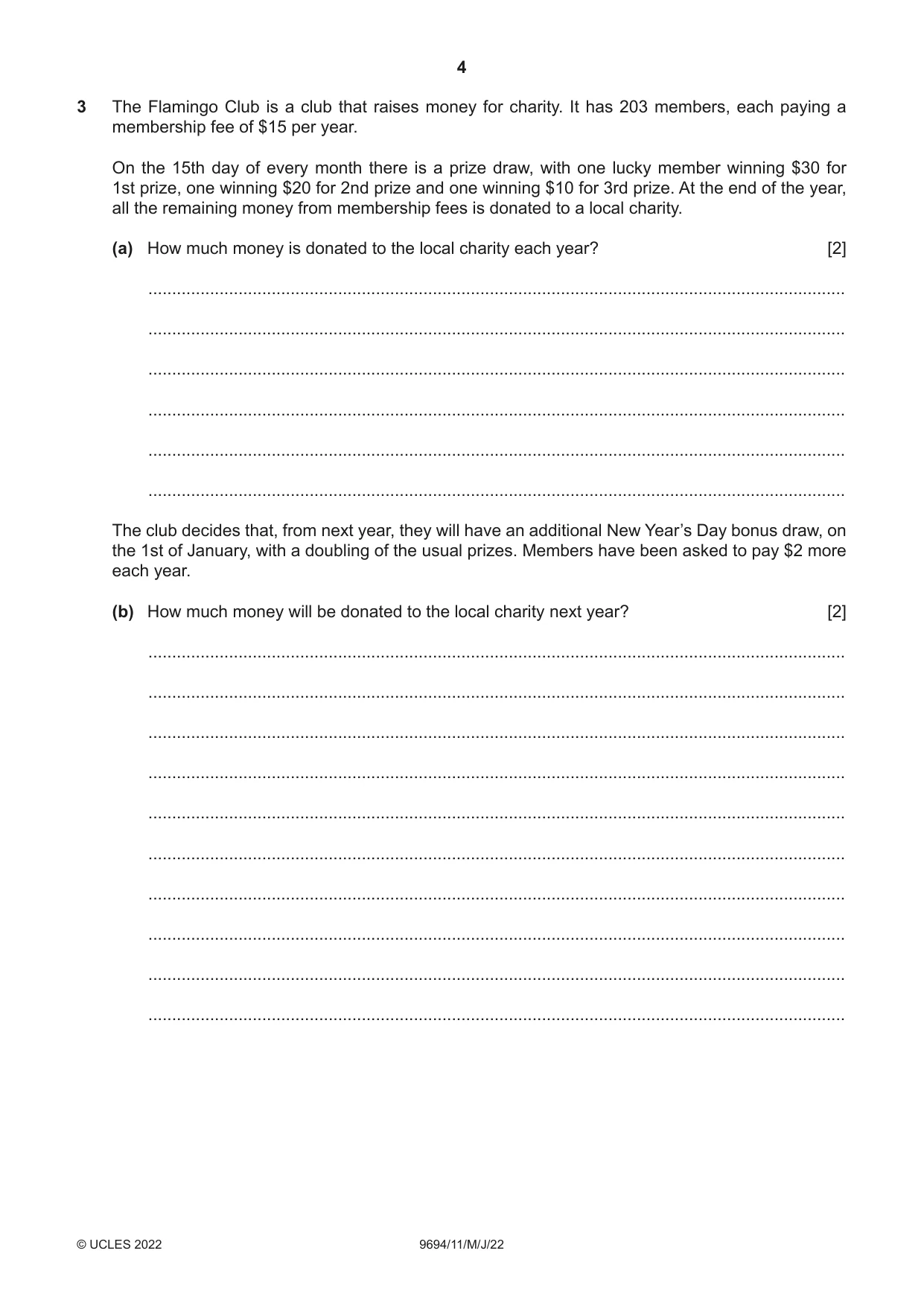 Cambridge A Level Thinking Skills 9694 2022 May/June Paper 1 · Variant 1 question paper, page 4 of 16