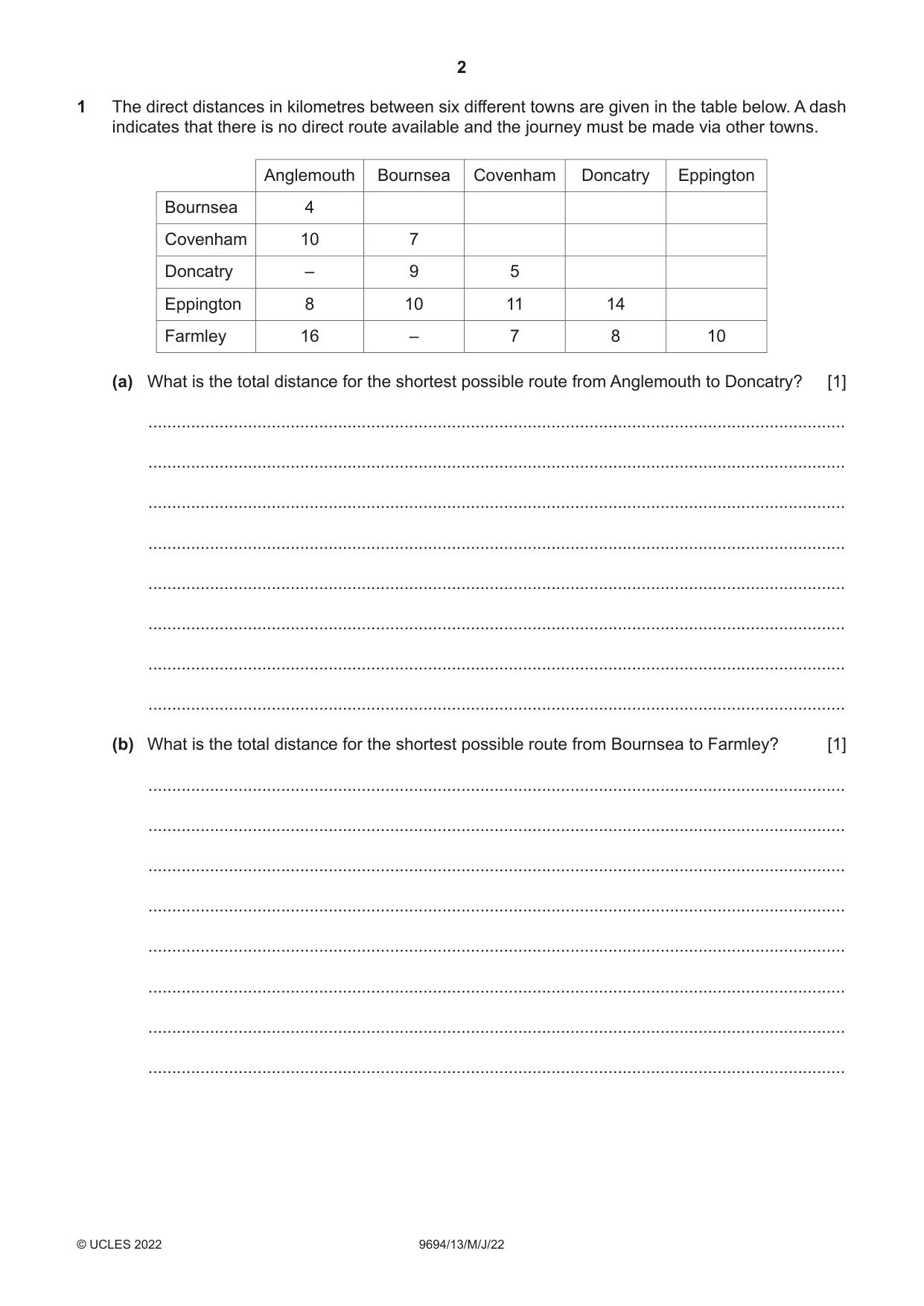 Cambridge A Level Thinking Skills 9694 2022 May/June Paper 1 · Variant 3 question paper, page 2 of 16