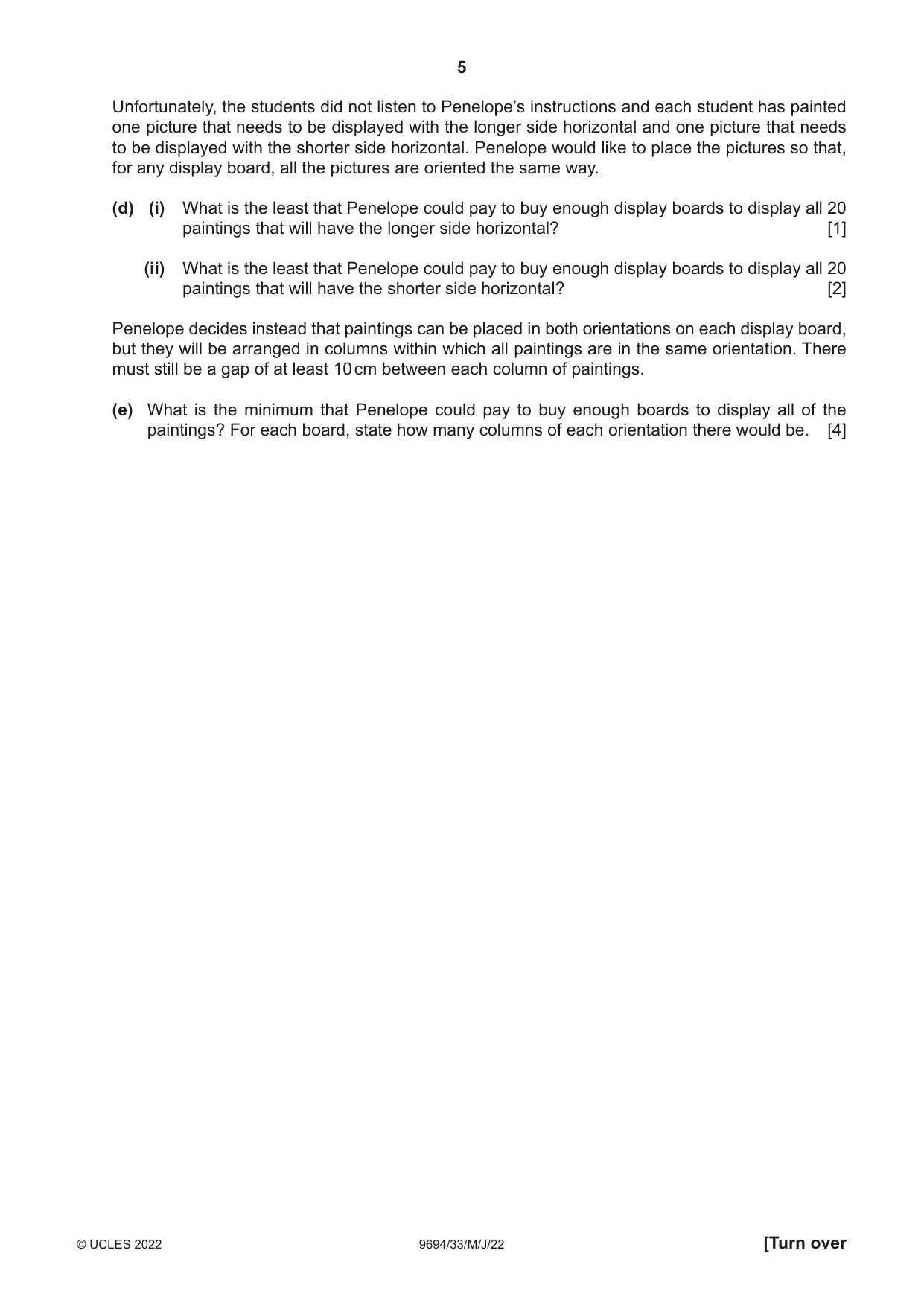 Cambridge A Level Thinking Skills 9694 2022 May/June Paper 3 · Variant 3 question paper, page 5 of 12
