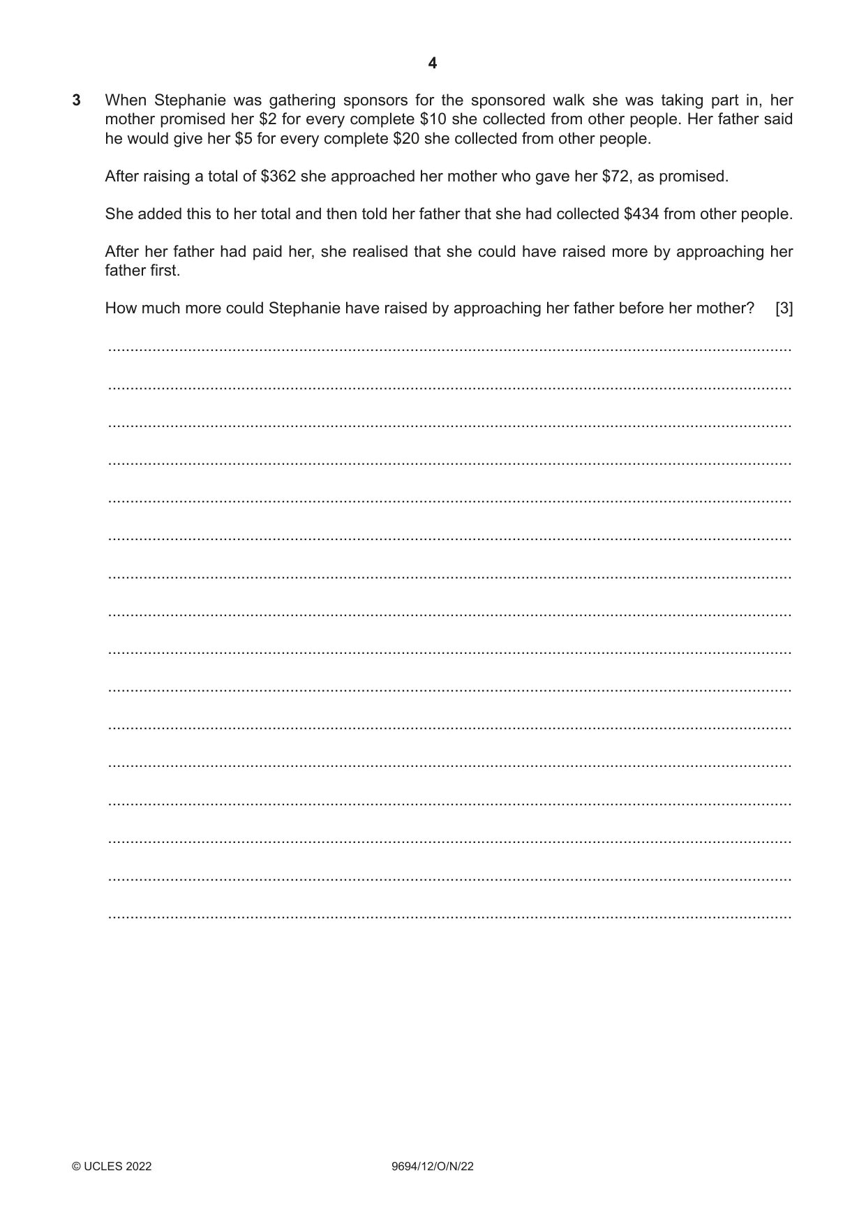 Cambridge A Level Thinking Skills 9694 2022 Oct/Nov Paper 1 · Variant 2 question paper, page 4 of 16