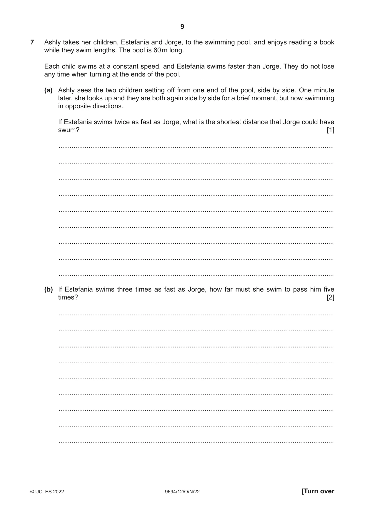 Cambridge A Level Thinking Skills 9694 2022 Oct/Nov Paper 1 · Variant 2 question paper, page 9 of 16