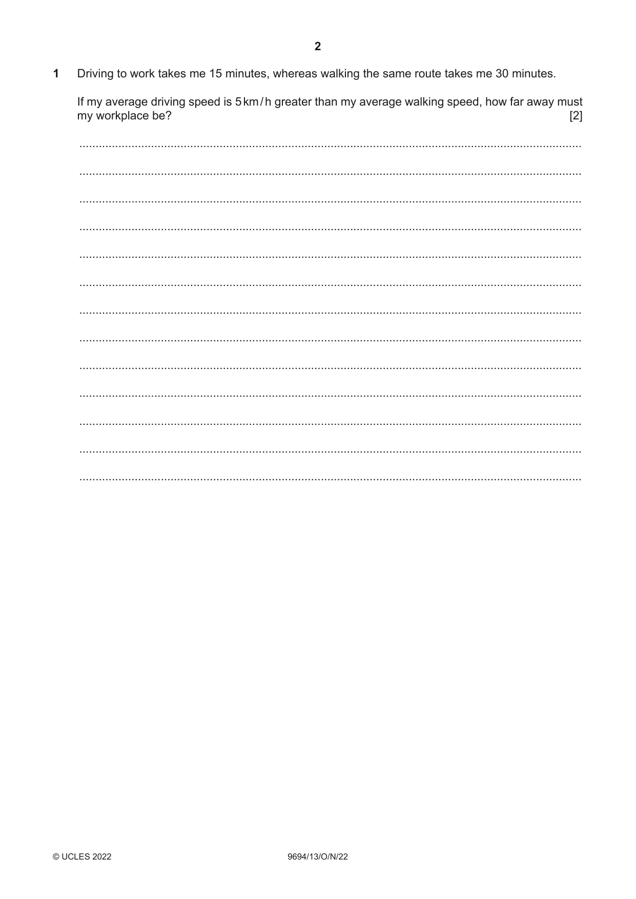 Cambridge A Level Thinking Skills 9694 2022 Oct/Nov Paper 1 · Variant 3 question paper, page 2 of 20