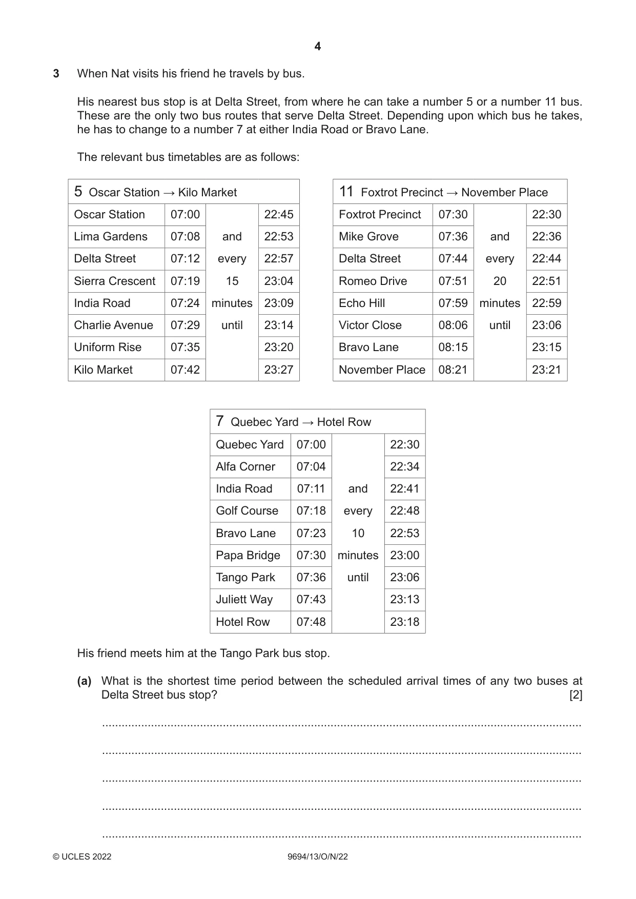 Cambridge A Level Thinking Skills 9694 2022 Oct/Nov Paper 1 · Variant 3 question paper, page 4 of 20