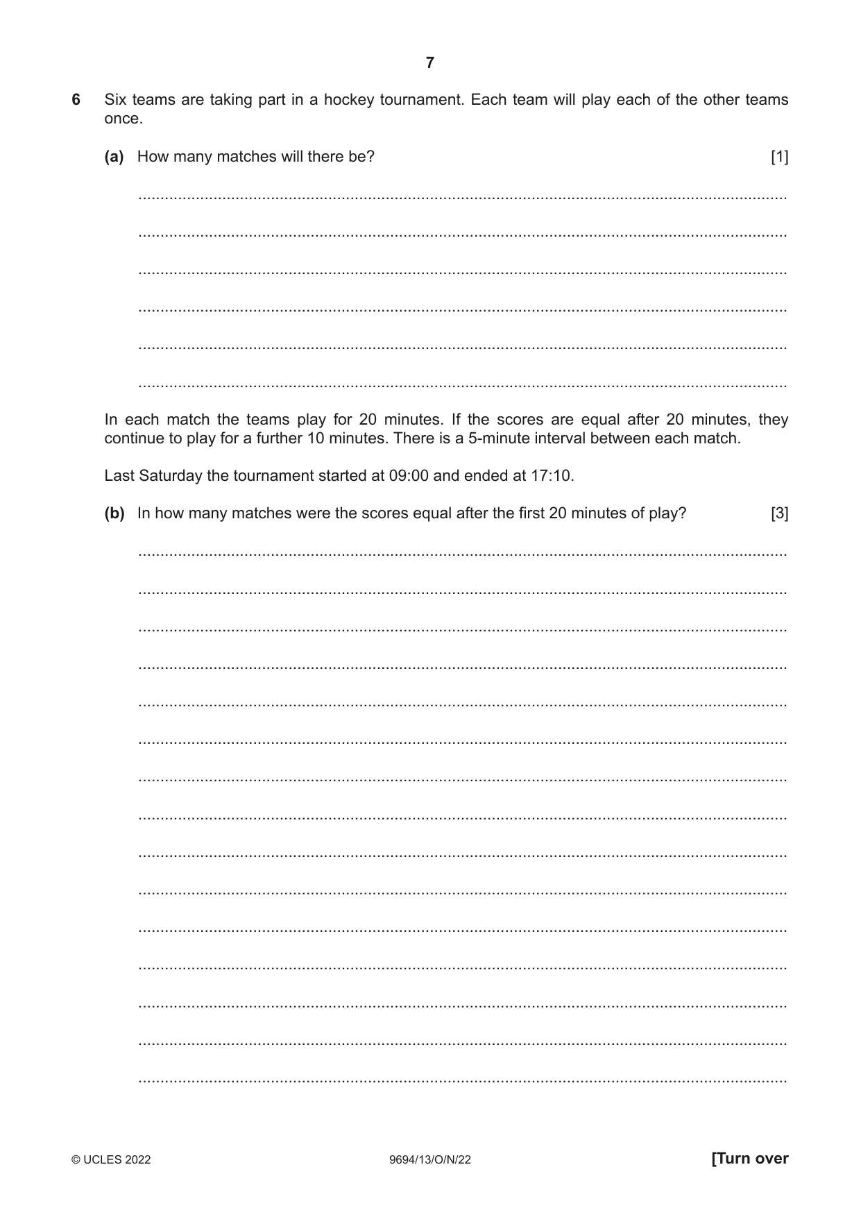 Cambridge A Level Thinking Skills 9694 2022 Oct/Nov Paper 1 · Variant 3 question paper, page 7 of 20