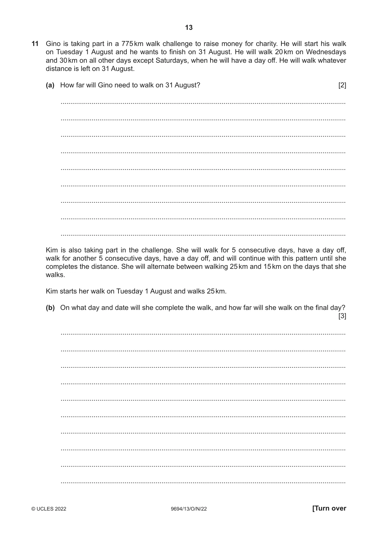 Cambridge A Level Thinking Skills 9694 2022 Oct/Nov Paper 1 · Variant 3 question paper, page 13 of 20