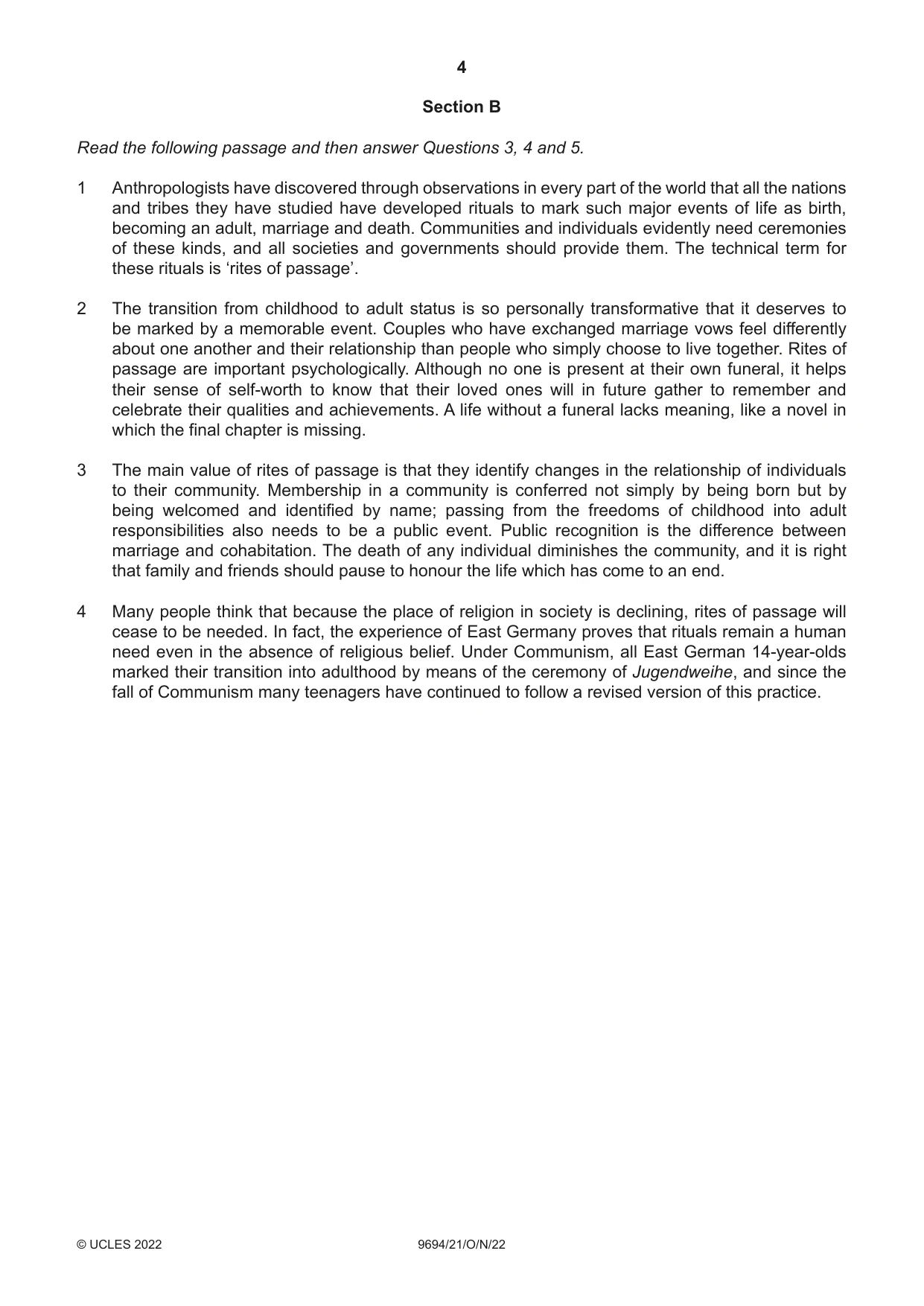 Cambridge A Level Thinking Skills 9694 2022 Oct/Nov Paper 2 · Variant 1 question paper, page 4 of 8