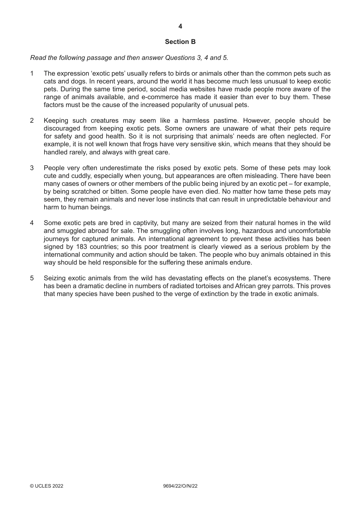Cambridge A Level Thinking Skills 9694 2022 Oct/Nov Paper 2 · Variant 2 question paper, page 4 of 8